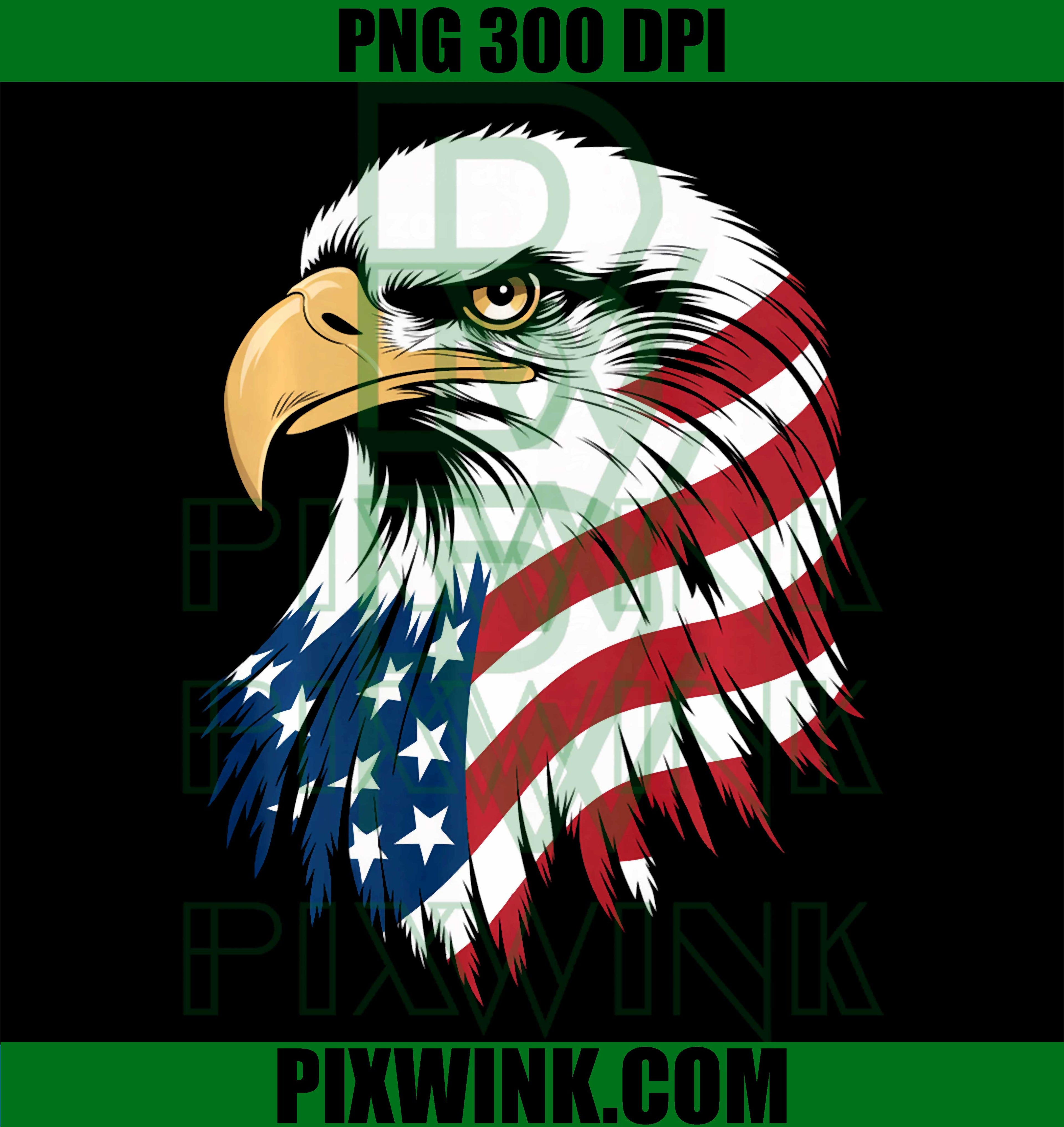 Patriotic American With Eagle PNG, USA Flag Performance PNG