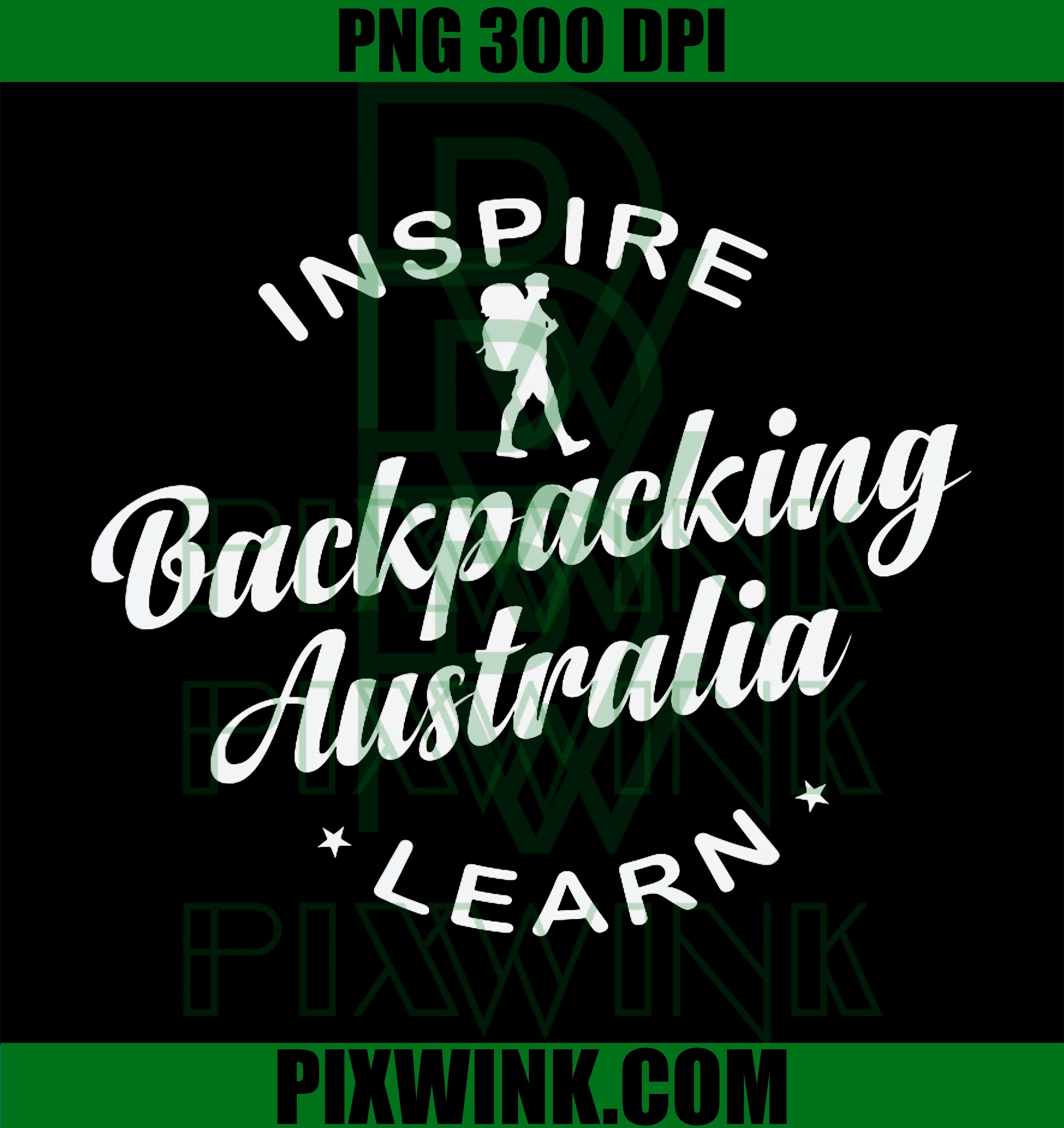 Inspire Backpacking Australia PNG, Learn Travel Trip Adventure PNG