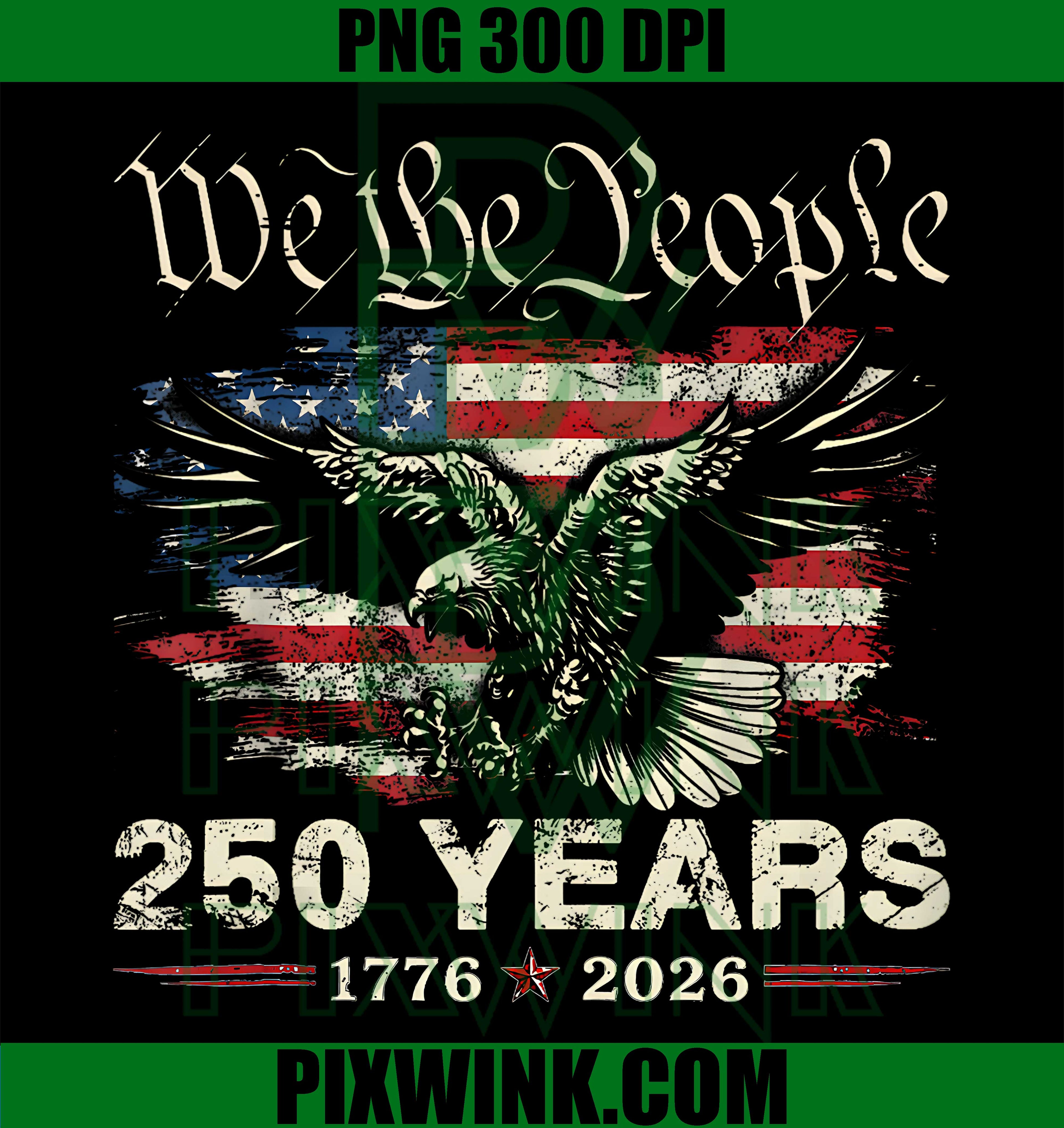 250 Years American 250th Anniversary PNG, USA Patriotic 4th July PNG