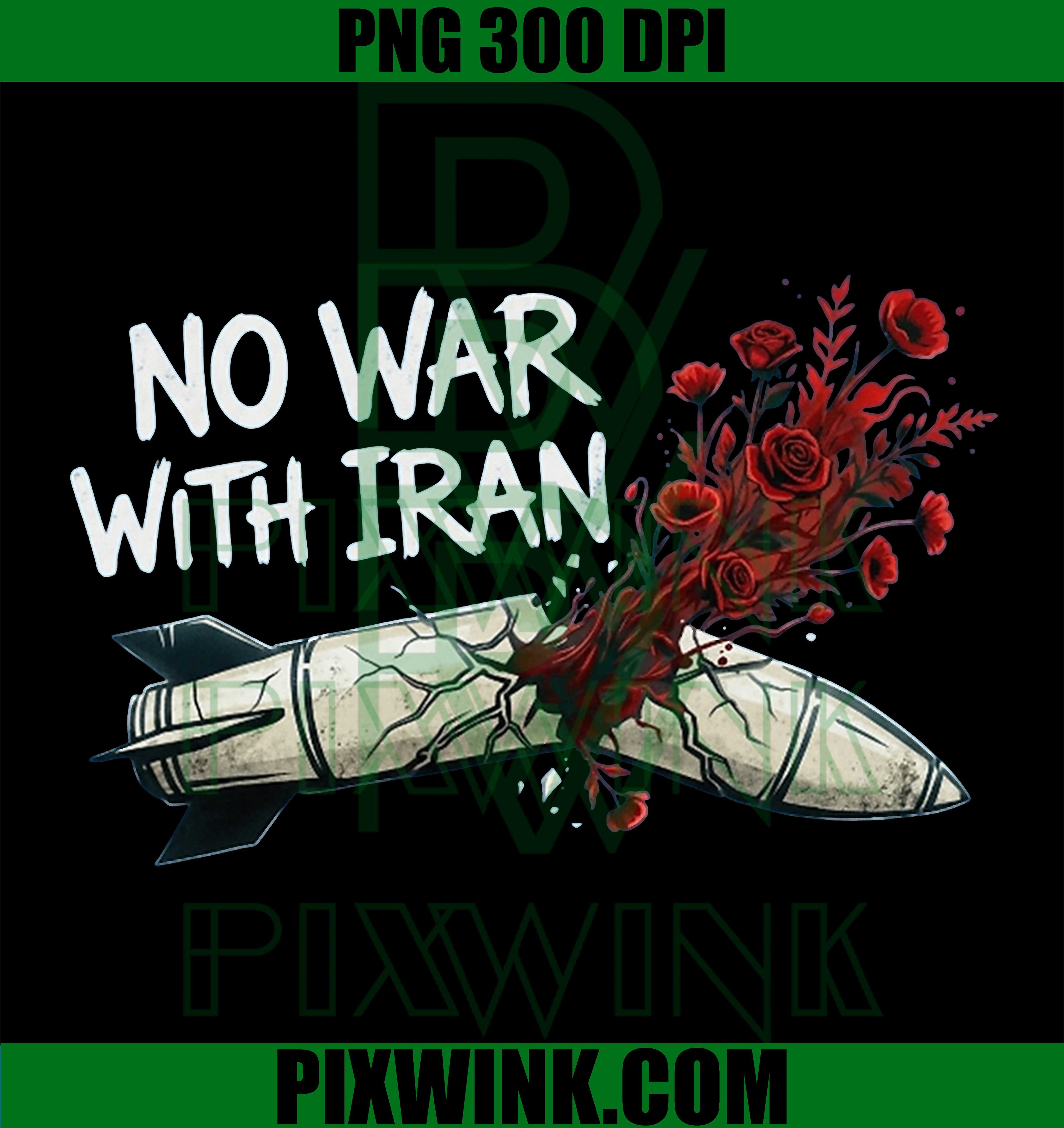 NO WAR With Iran PNG, Political Anti War Protest Graphic Design PNG