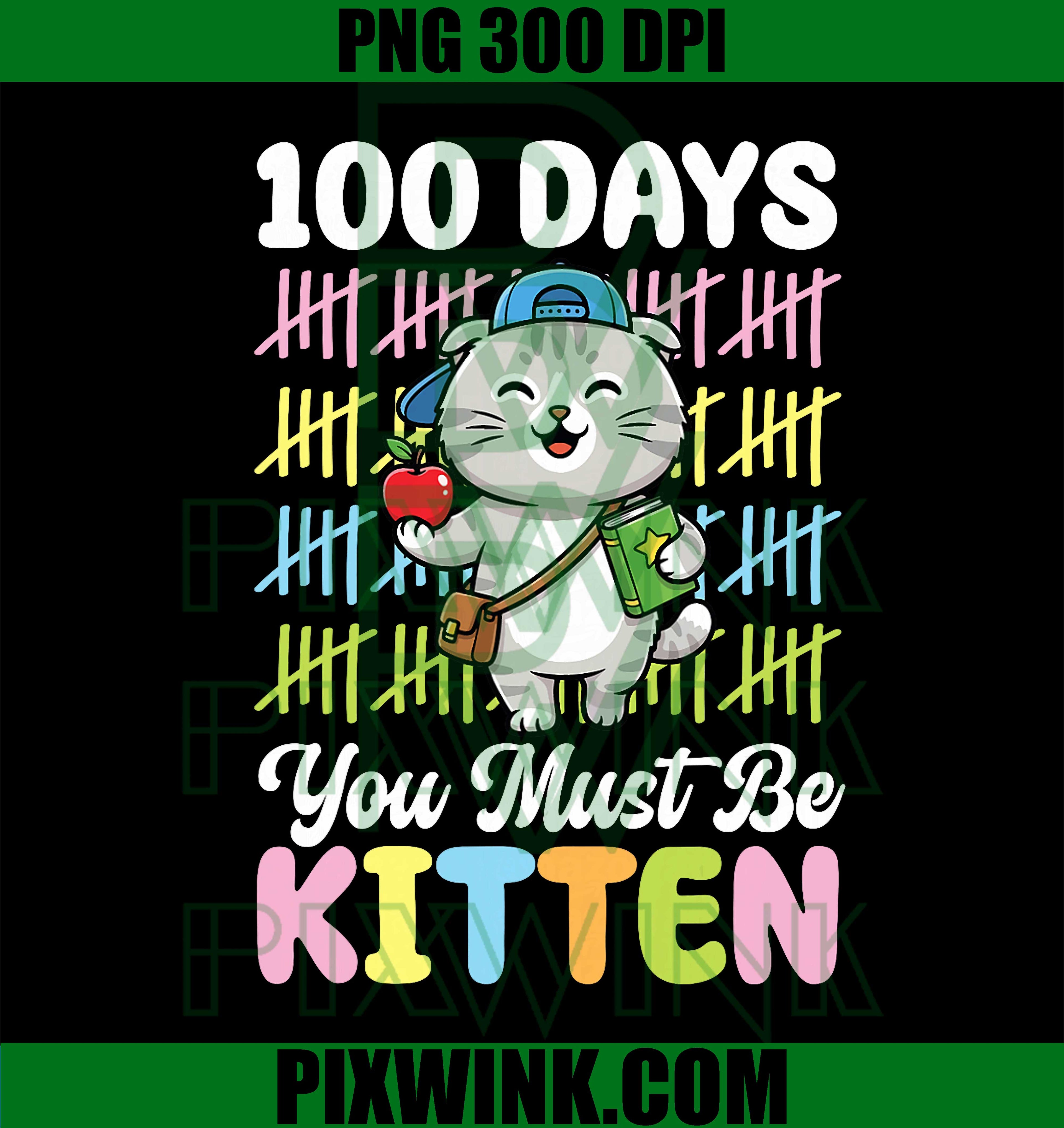 100 Days of School, Scottish Fold Cat You Must Be Kitten PNG