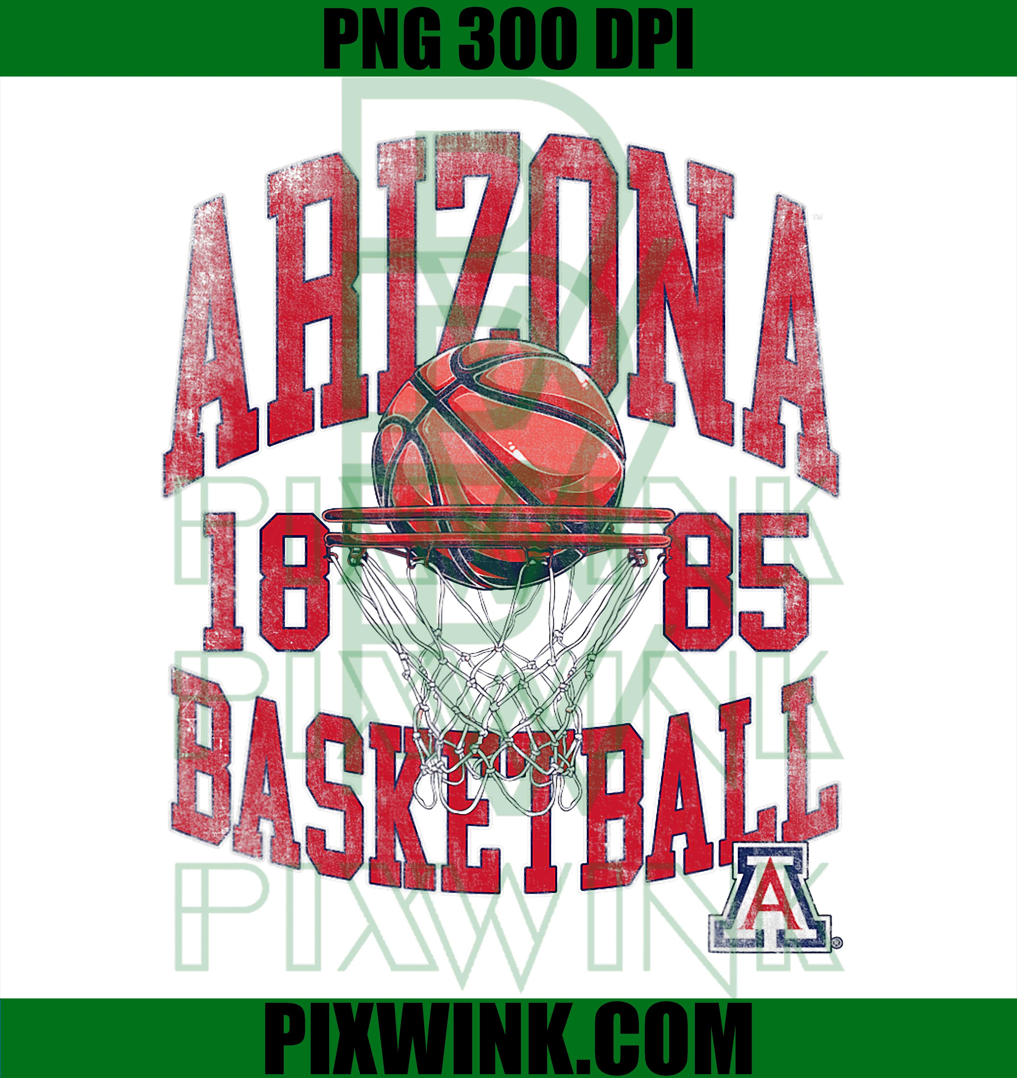 Arizona Wildcats PNG, Spirit Basketball PNG, Hoop Design PNG