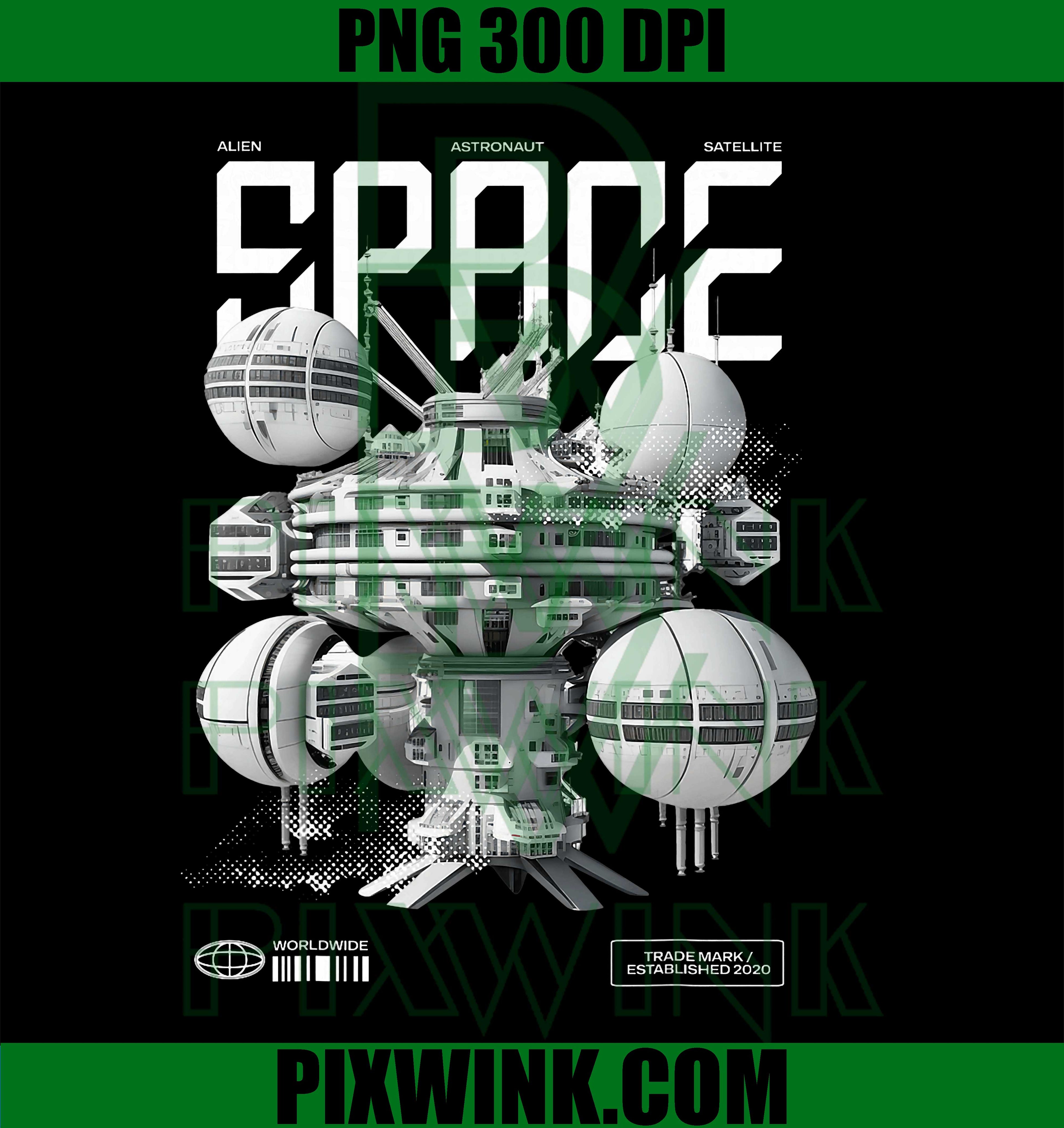 Sci Fi Space Alien Astronaut PNG, Satellite Worldwide Graphic Design PNG