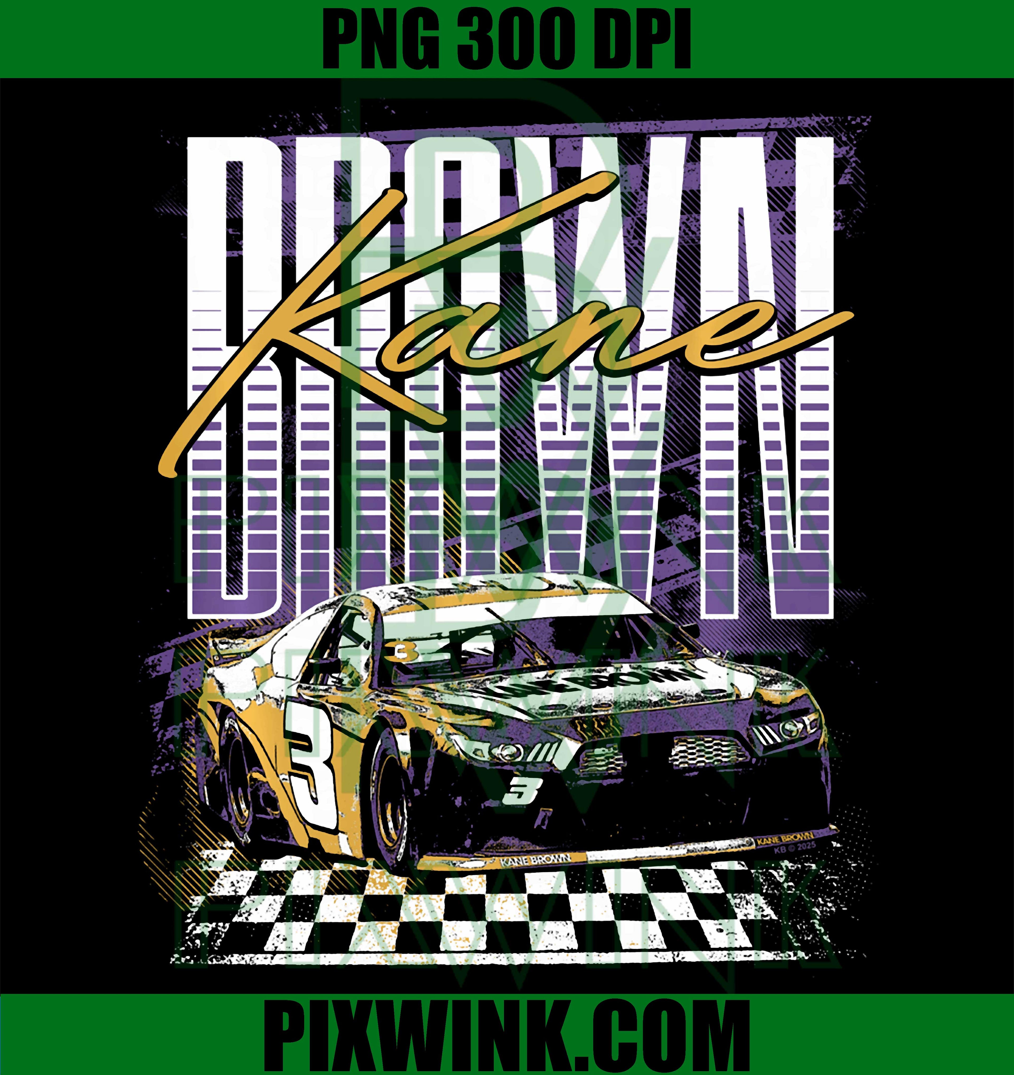 Kane Brown NASCAR PNG, Retro Car 3 Poster PNG