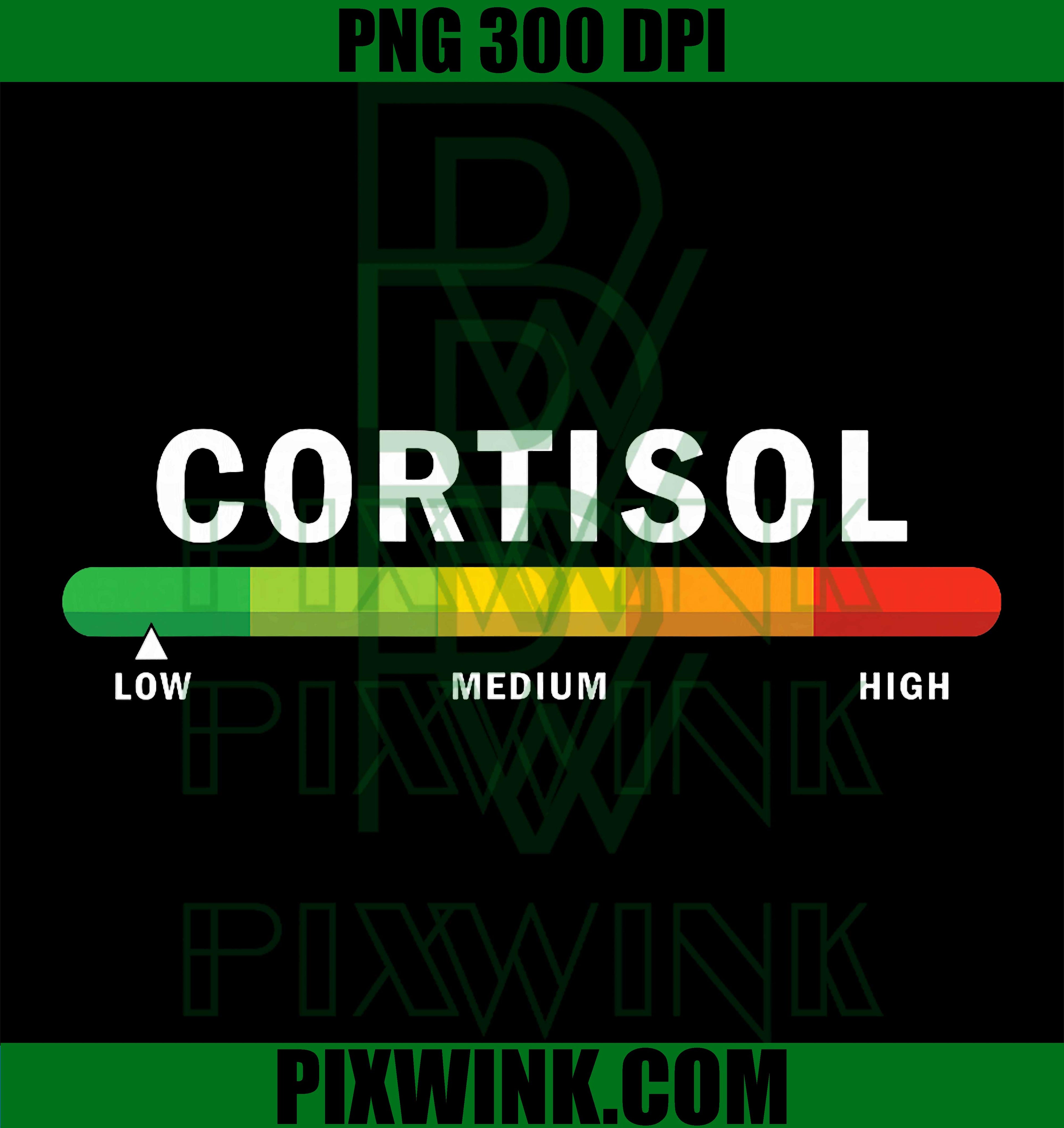 Low Cortisol Levels PNG, Funny Hormone Humor Text PNG