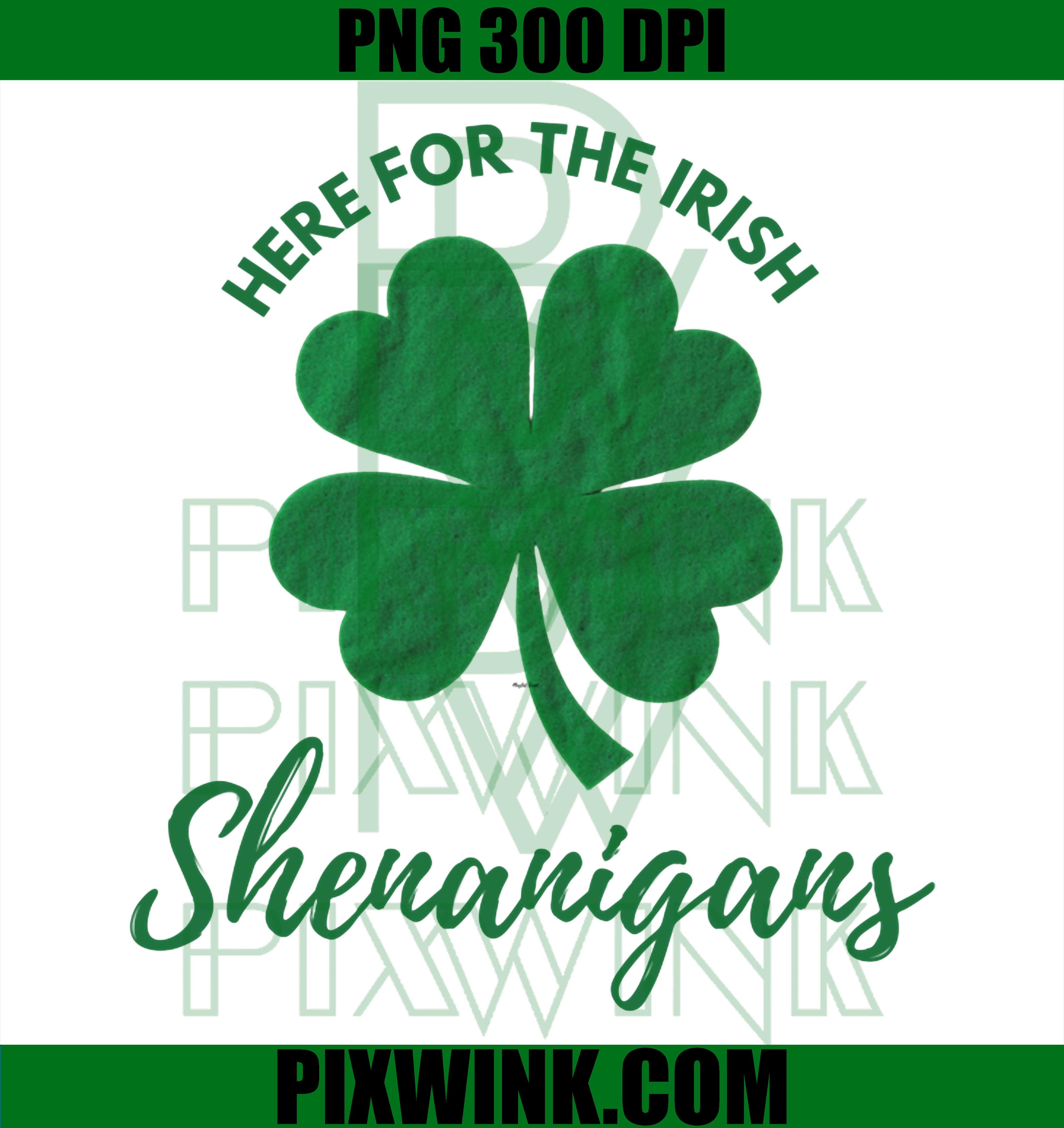Shamrock Shenanigans PNG, Irish Clover St Patricks Day Design PNG