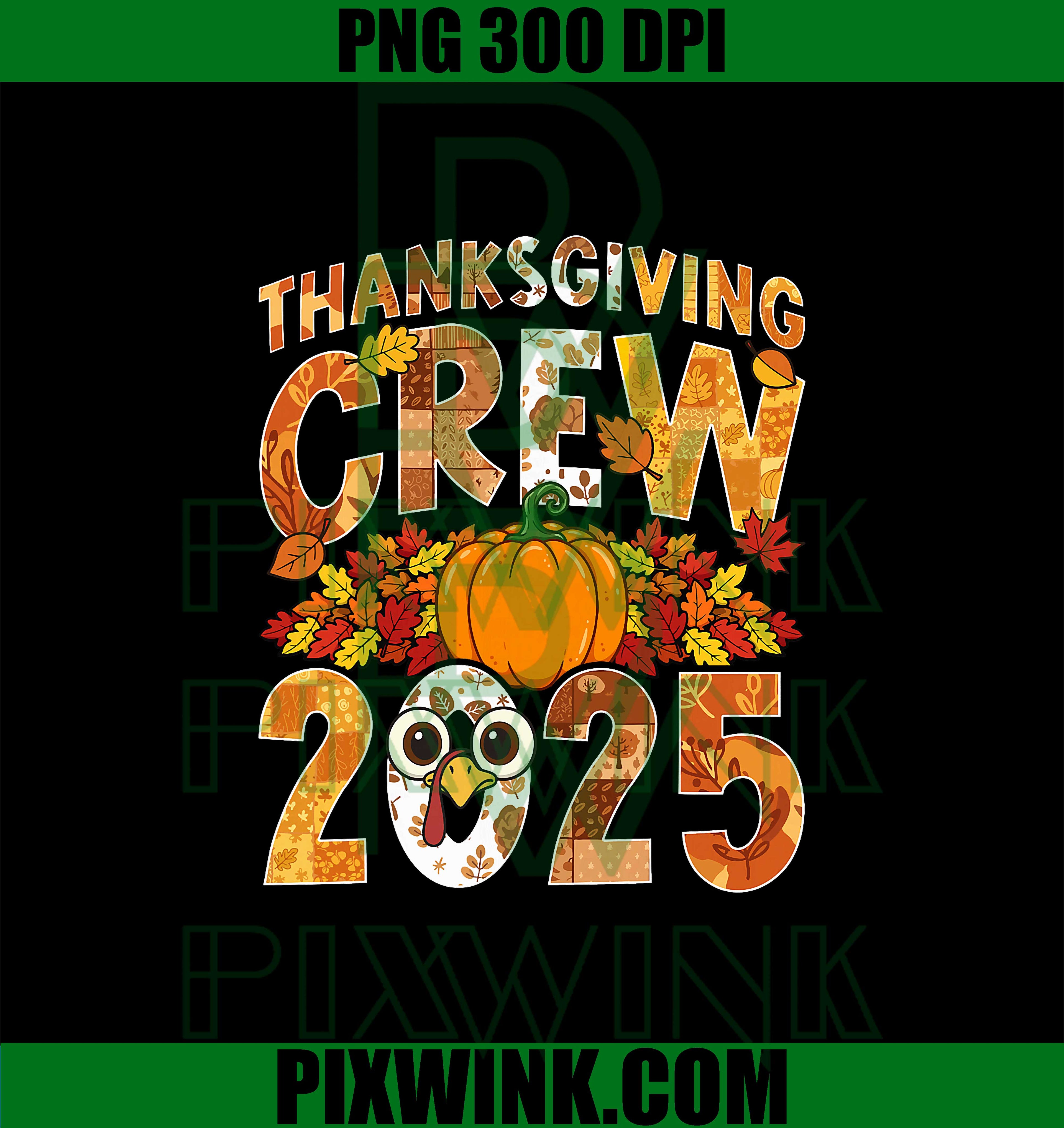Thanksgiving Crew Matching Fall PNG