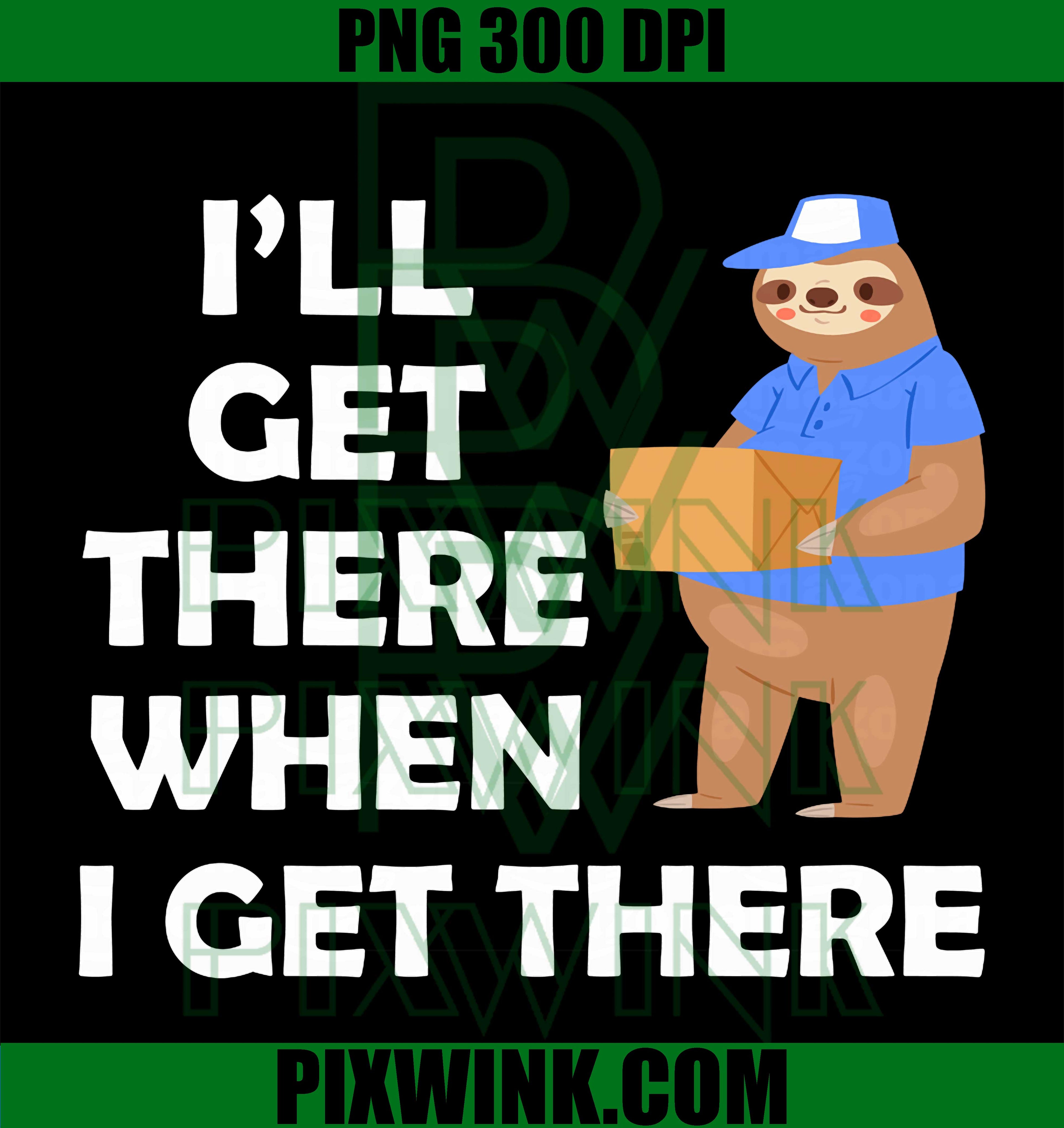 Postal Sloth PNG, Mail Delivery Humor PNG, Route Worker Design PNG