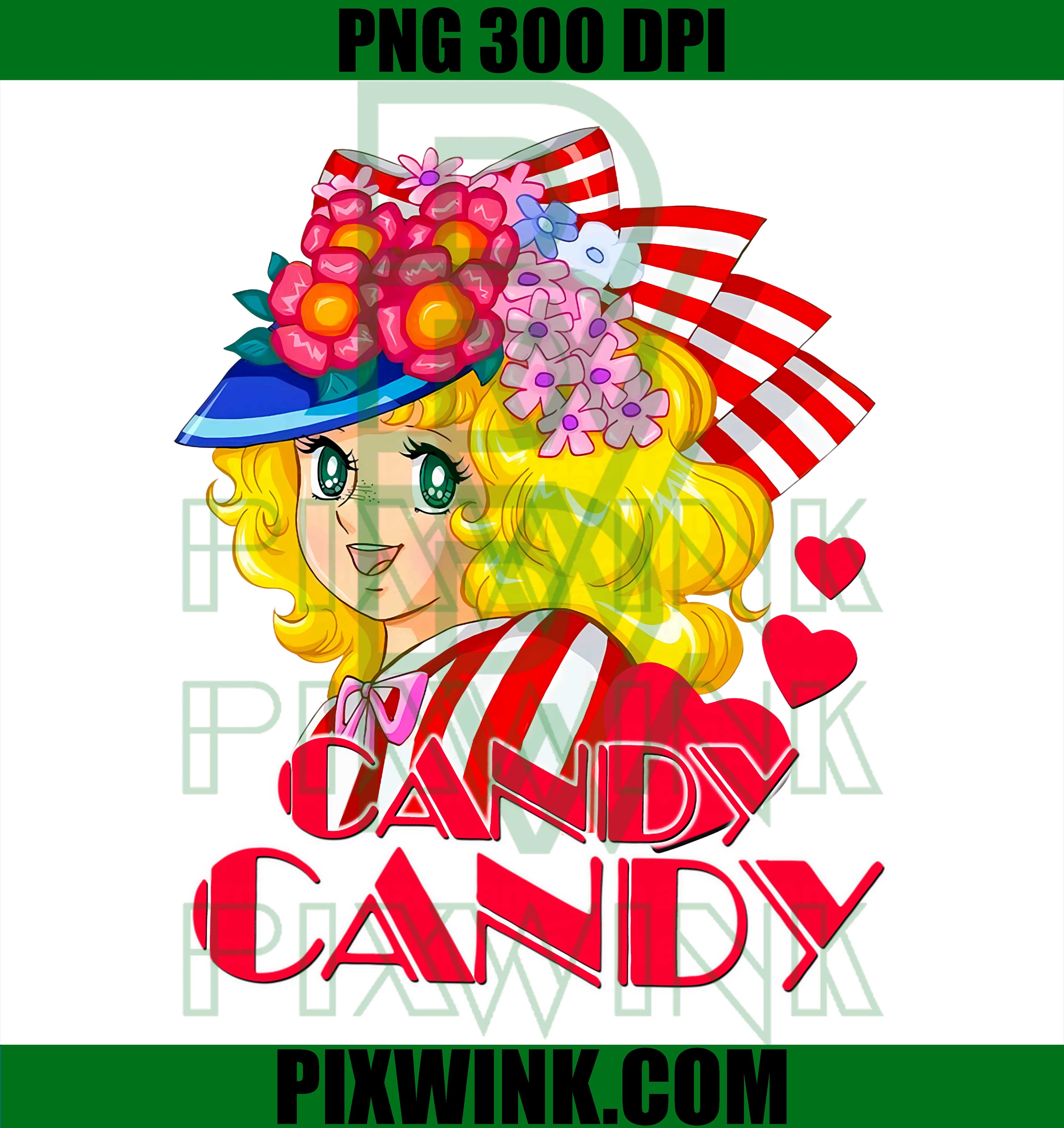 80s Candy Candy Cartoon Japanese, Retro Vintage Anime Manga PNG