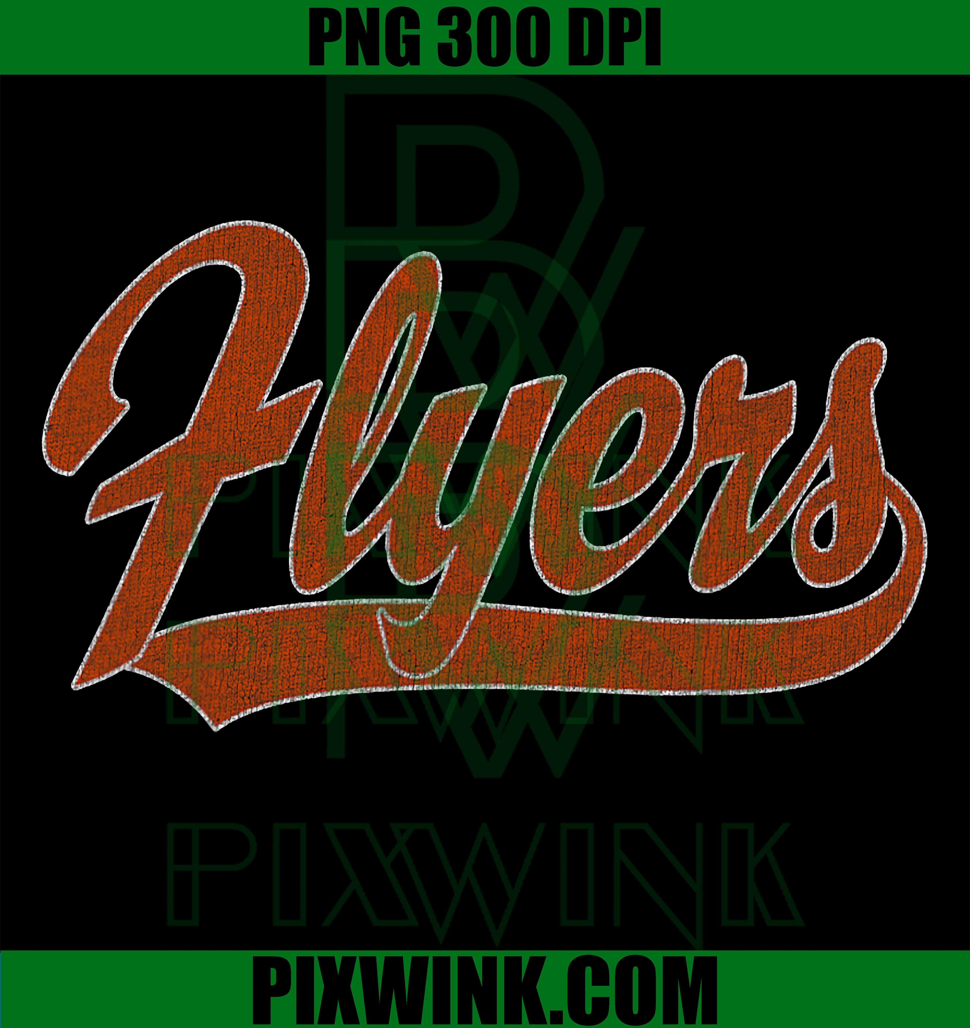 Vintage Flyers PNG, Retro Flyers Graphic PNG Classic Sports Fan Design