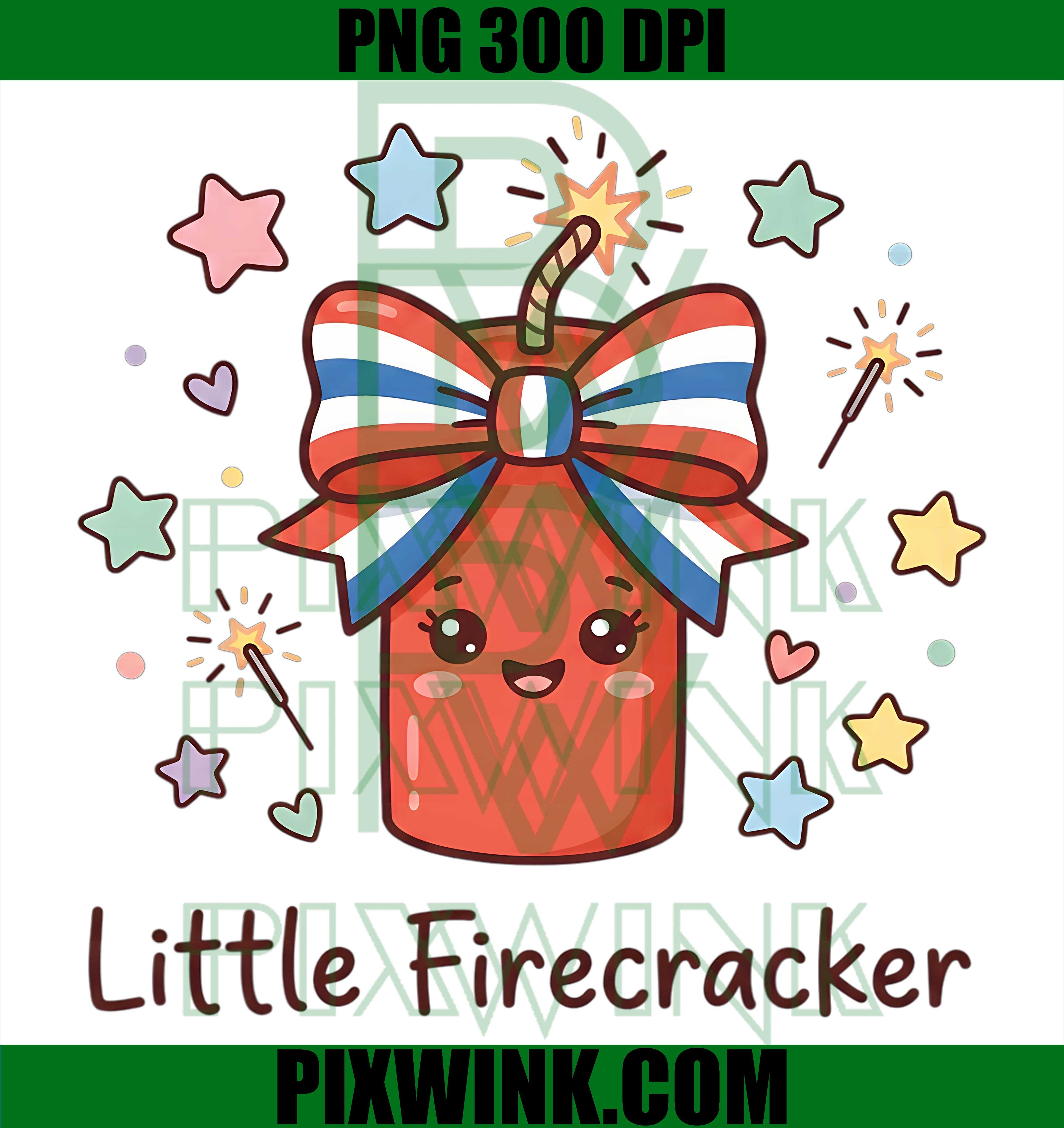 Little Firecracker PNG, Cute Kids 4th Of July PNG, Funny Firecracker PNG