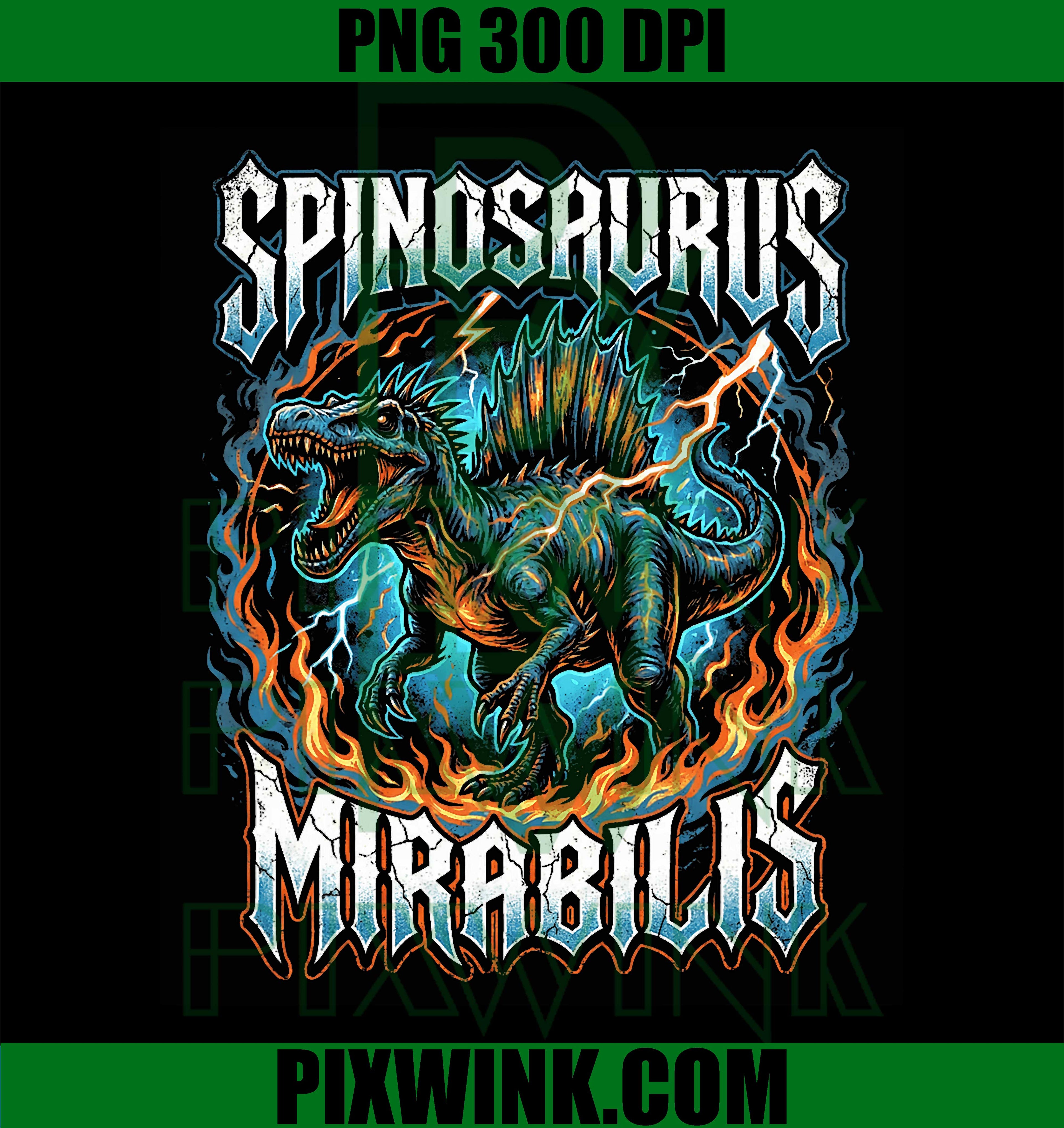 Spinosaurus Mirabilis PNG, Spinosaurus Dinosaur PNG, Lightning Spinosaurus PNG