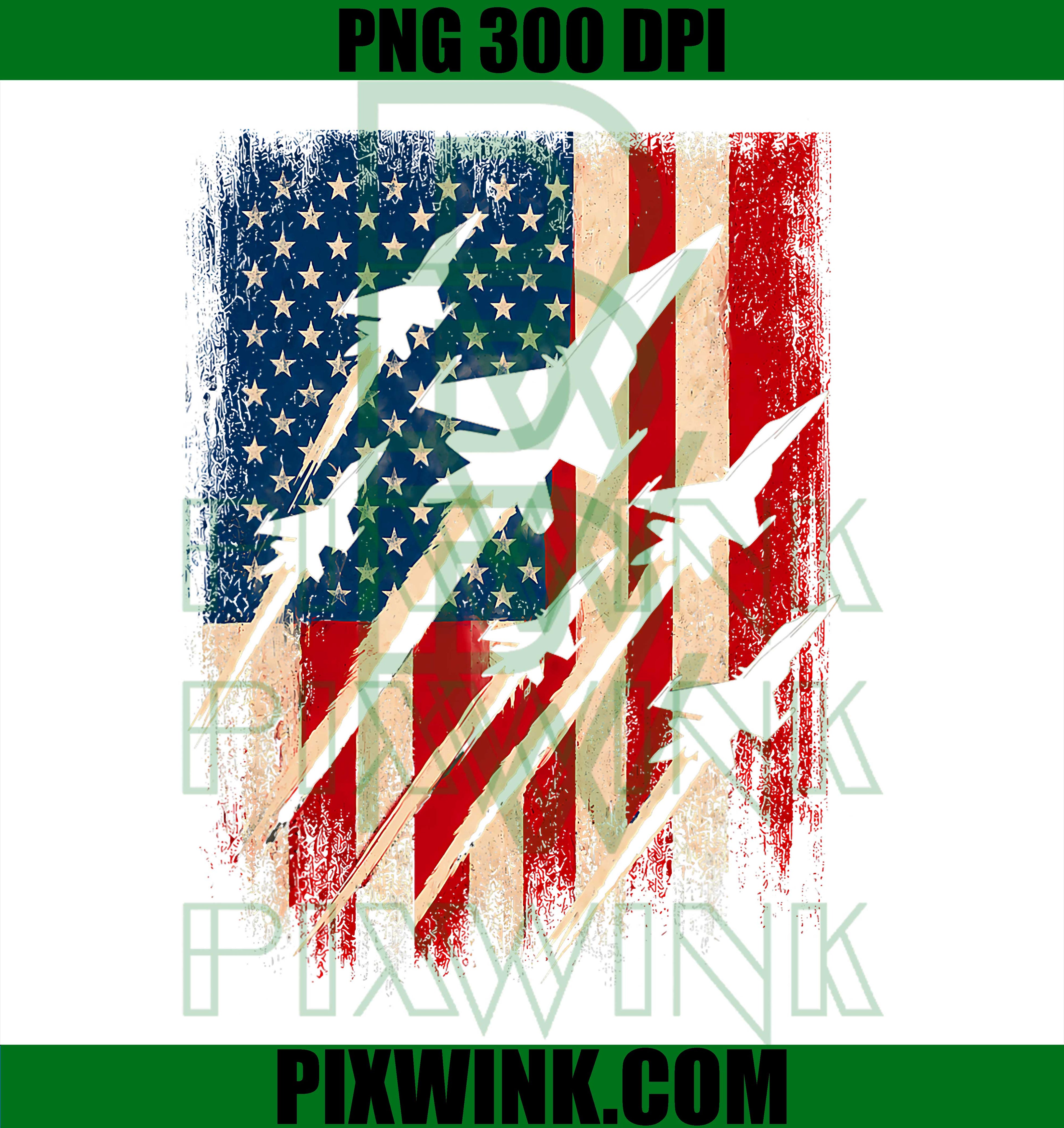 Patriotic Fighter Jets American Flag PNG, 4th Of July Celebration PNG