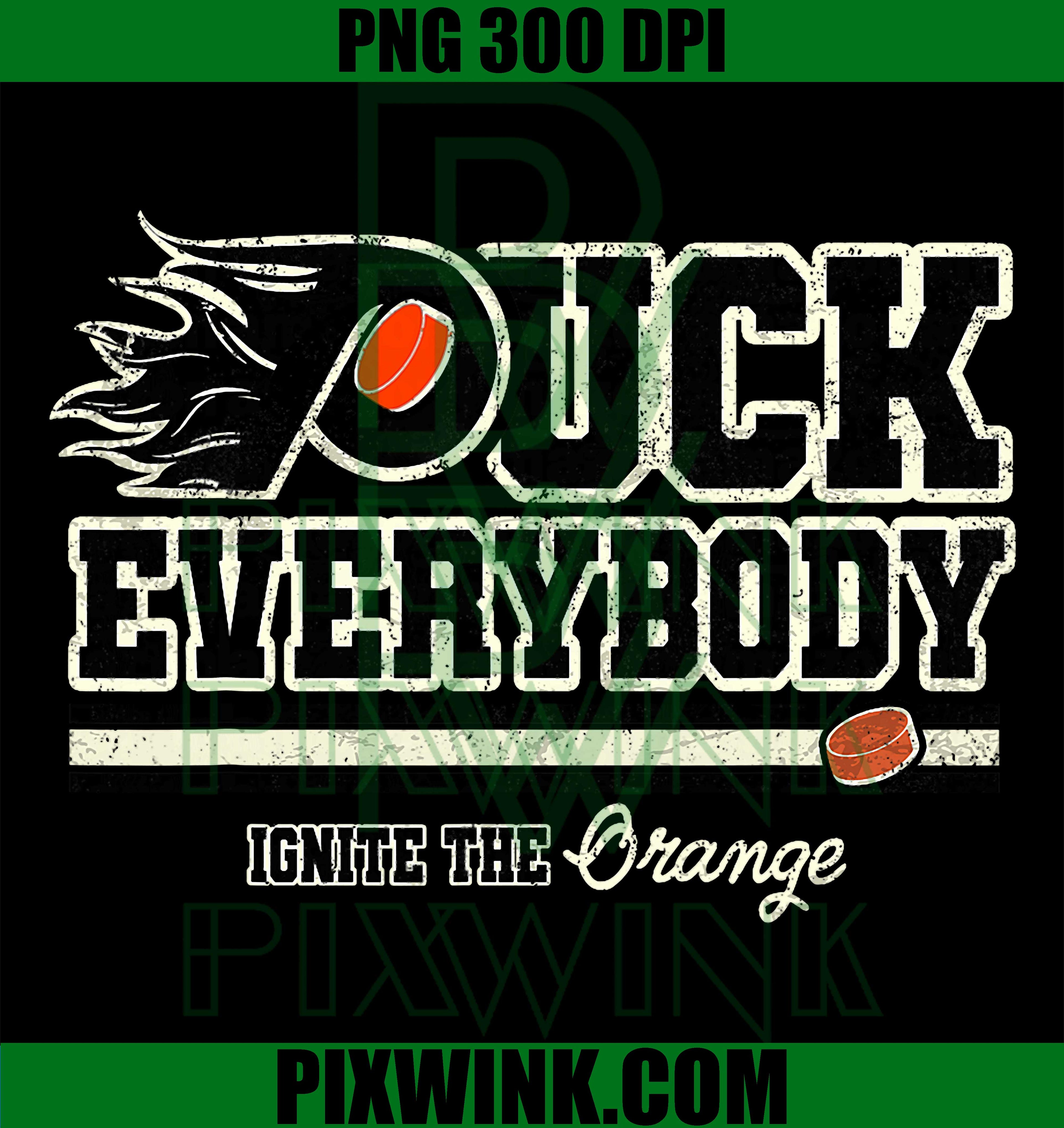 Puck Everybody Flyers PNG, Vintage Hockey Humor PNG Retro Sports Design
