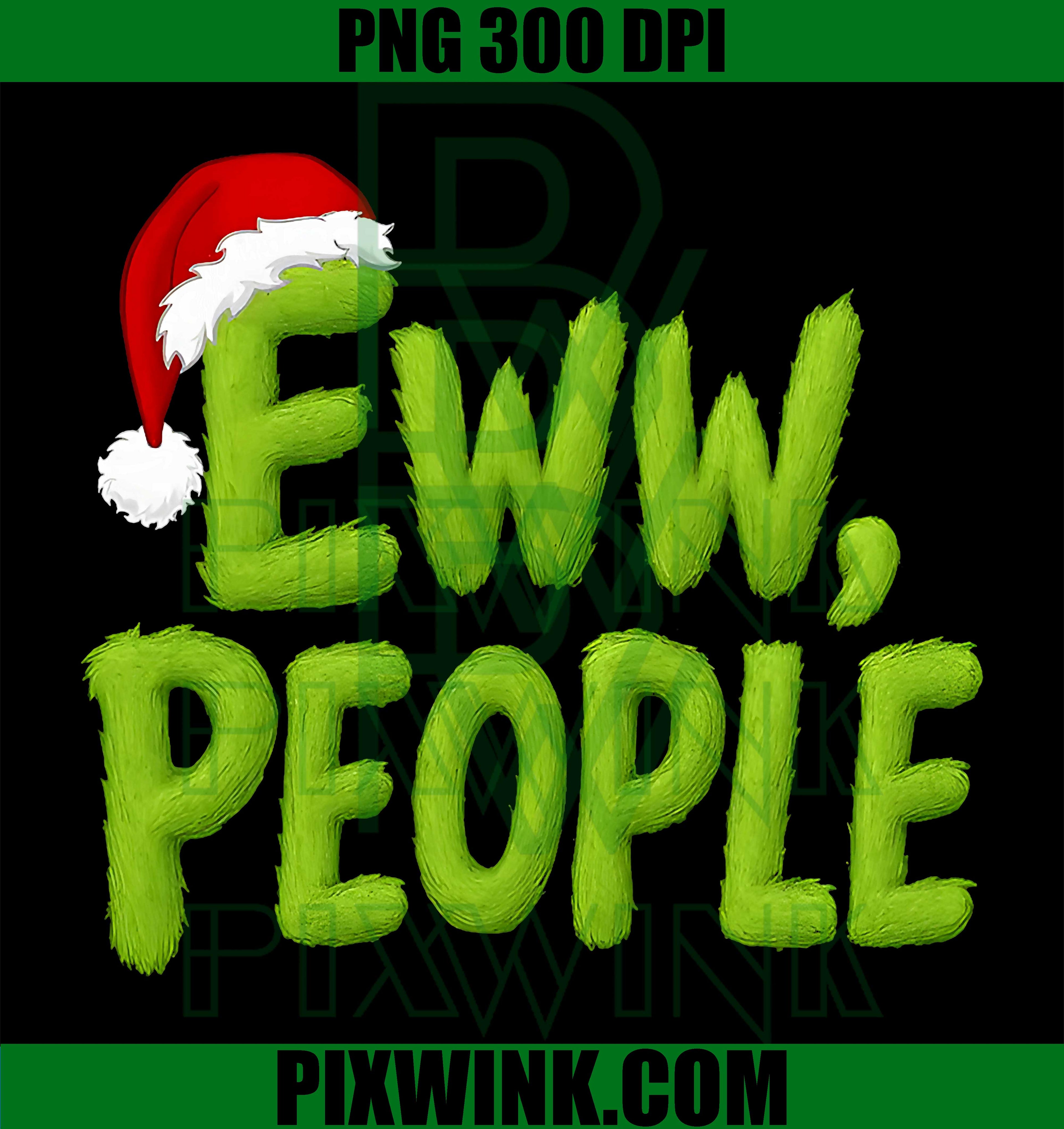 Eww People Santa Hat Funny Christmas PNG