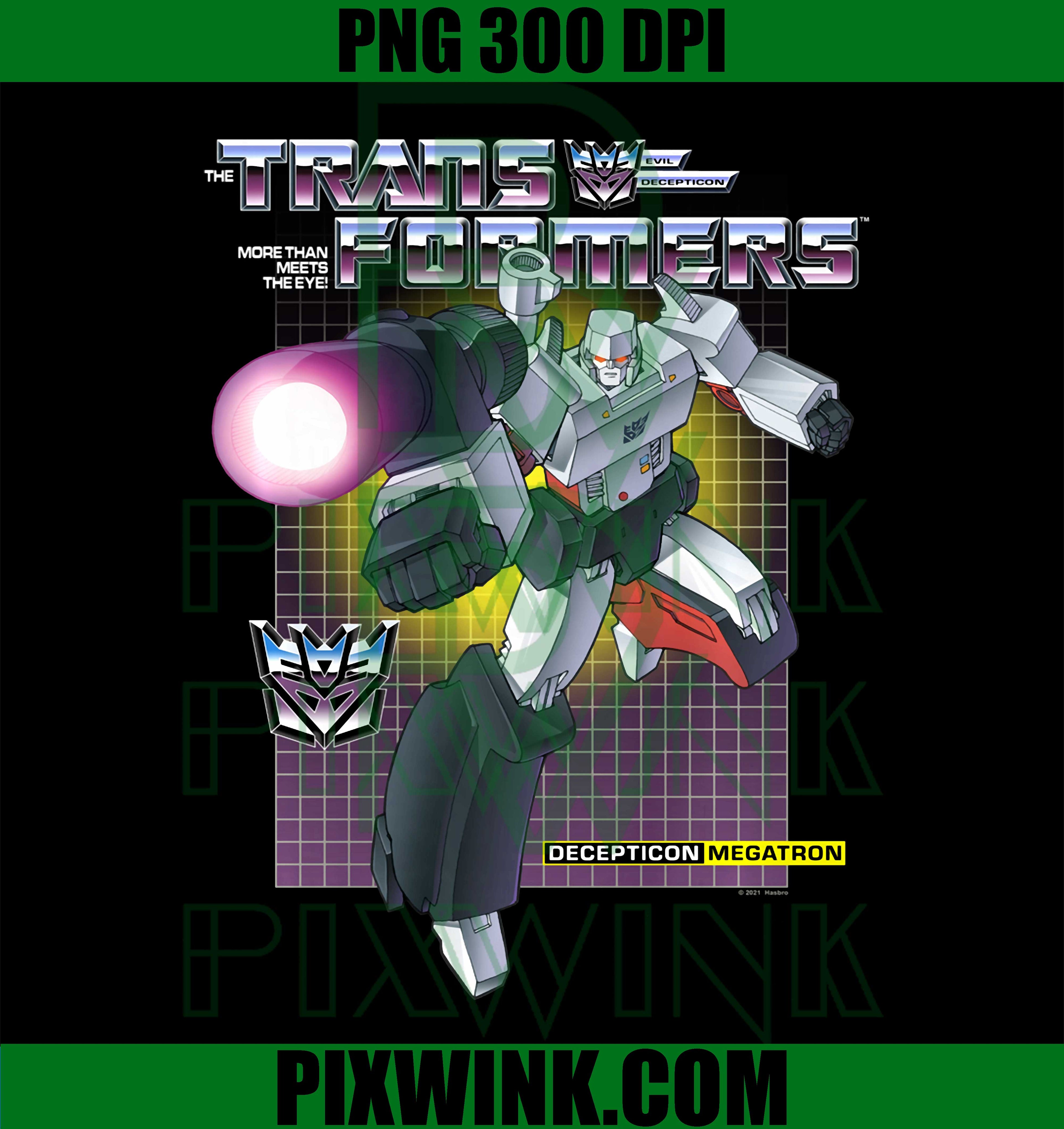 Megatron Transformers PNG, Decepticon Leader Retro PNG
