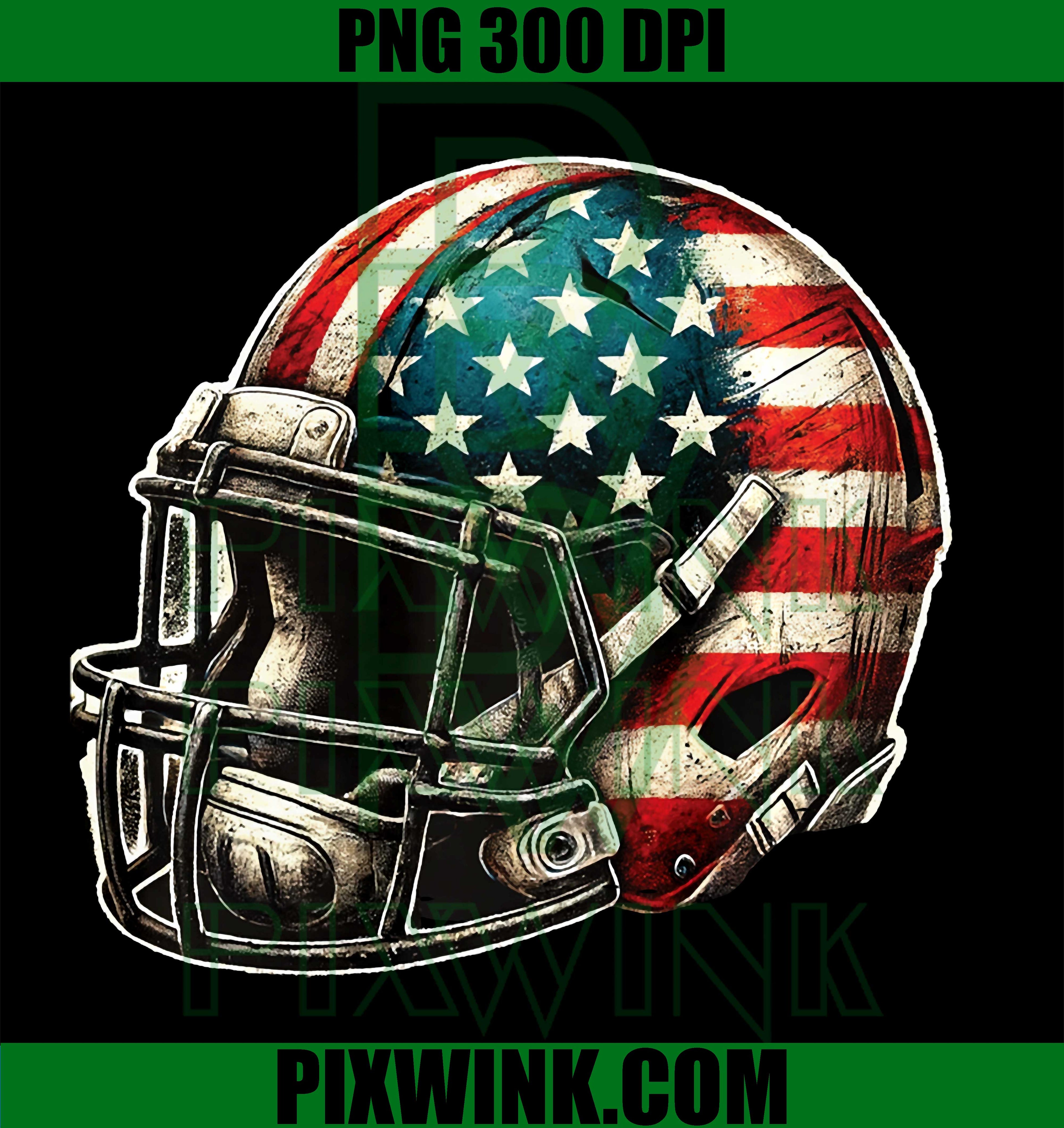 Patriotic Football 4th Of July PNG, USA American Flag Boys Teens PNG