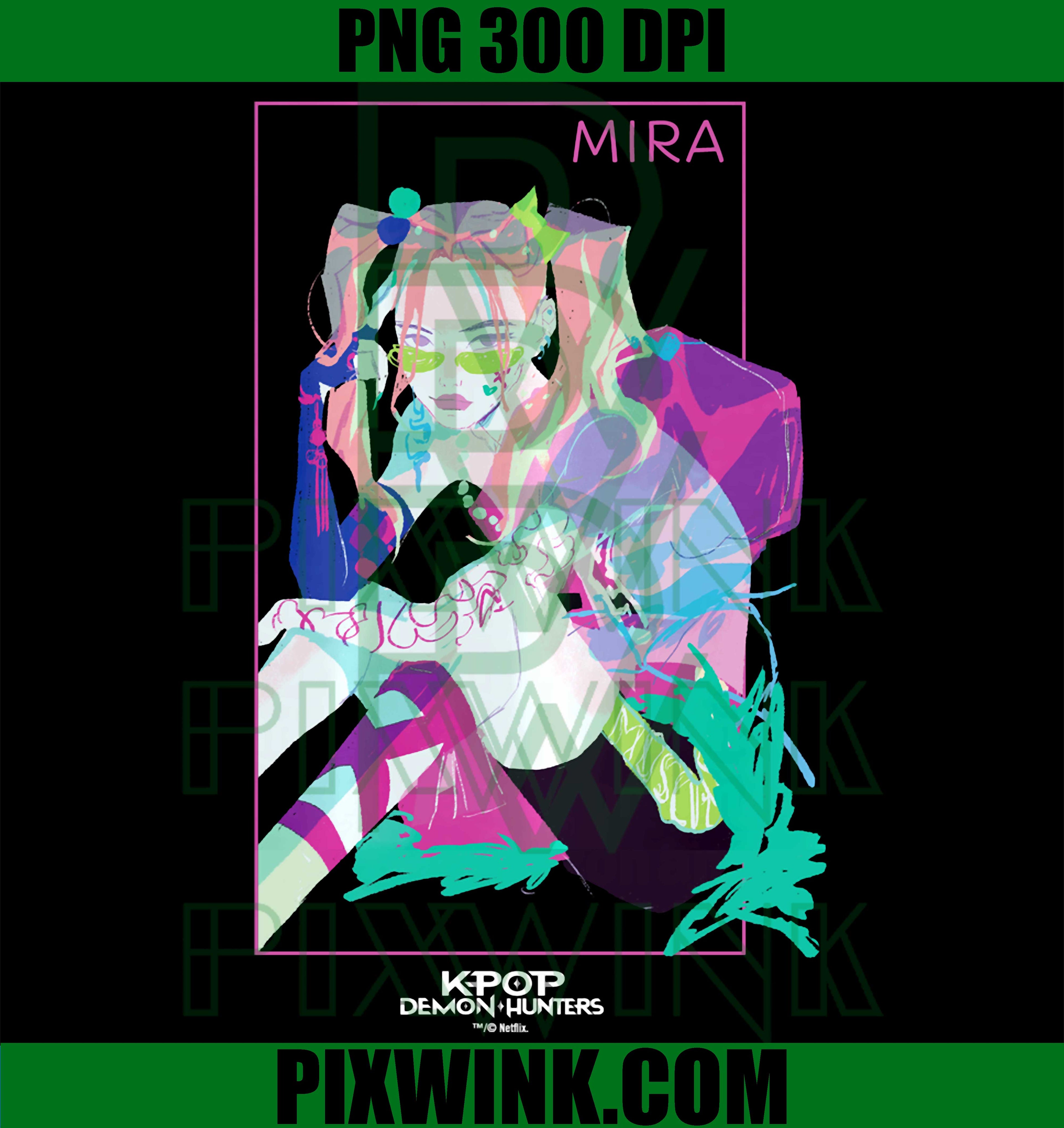 Kpop Demon Hunters PNG, Mira Official Licensed Portrait PNG