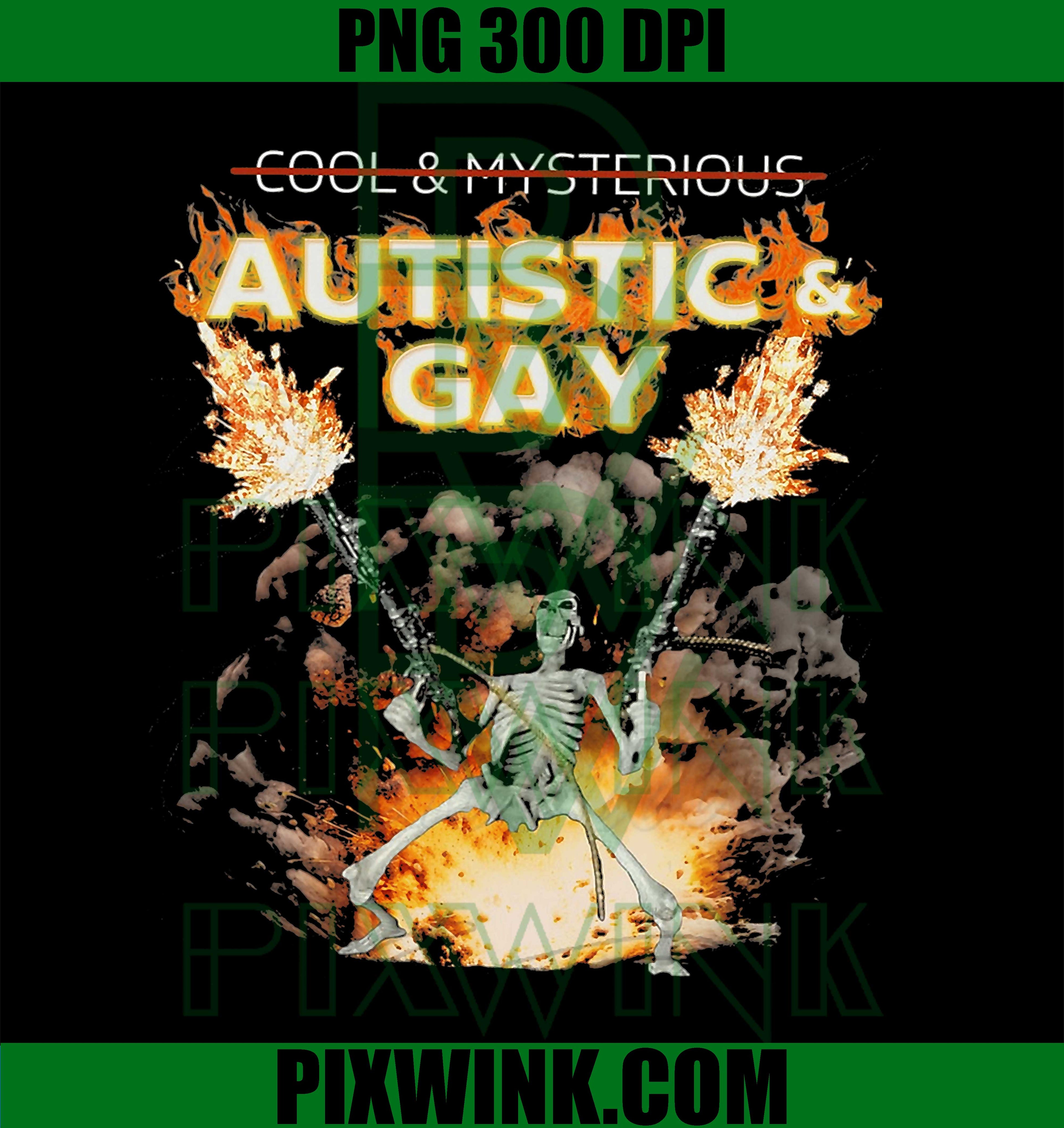 Autistic and Gay PNG, Skeleton Funny PNG