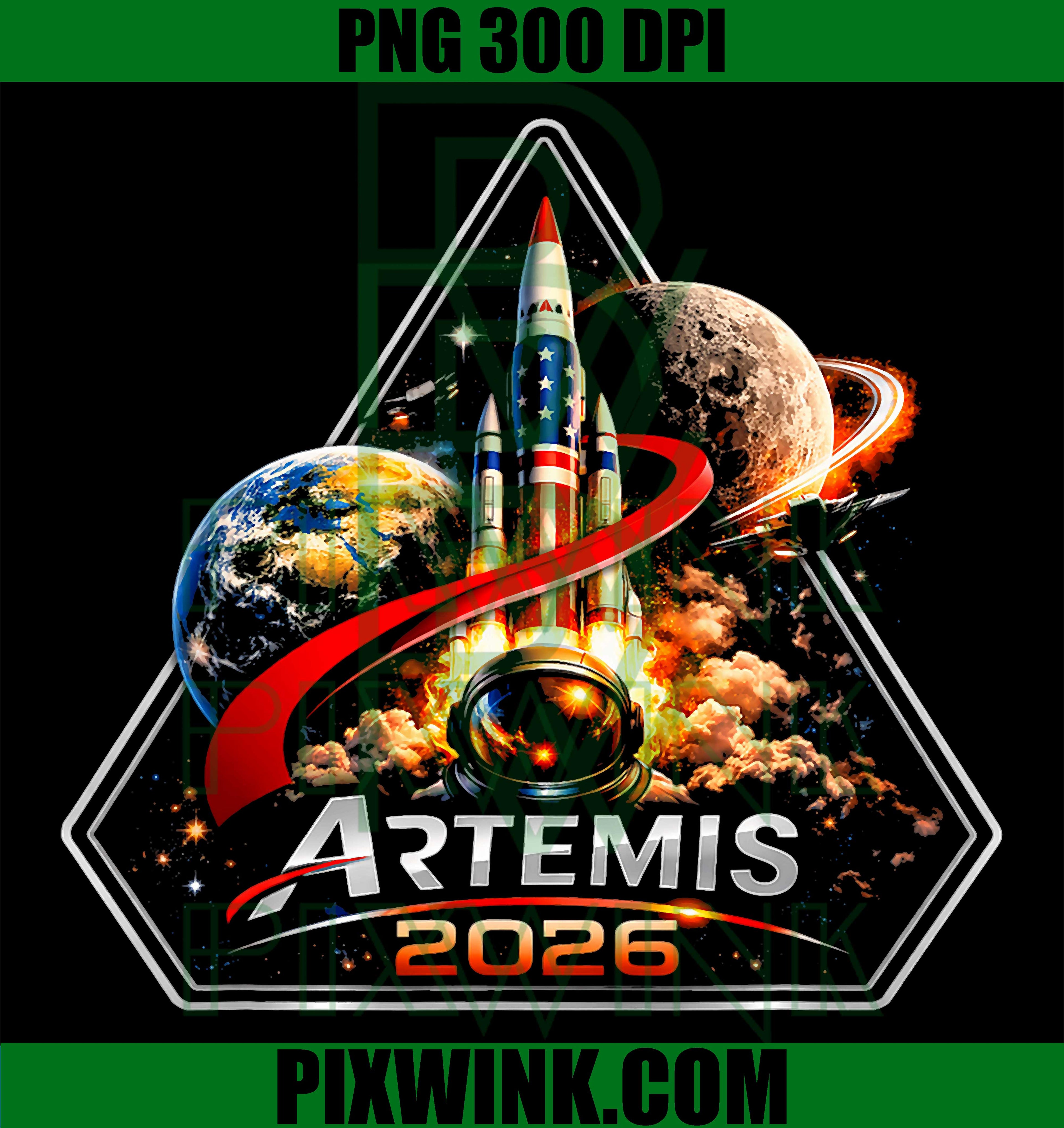 Artemis II Rocket Launch PNG, Back To The Moon PNG