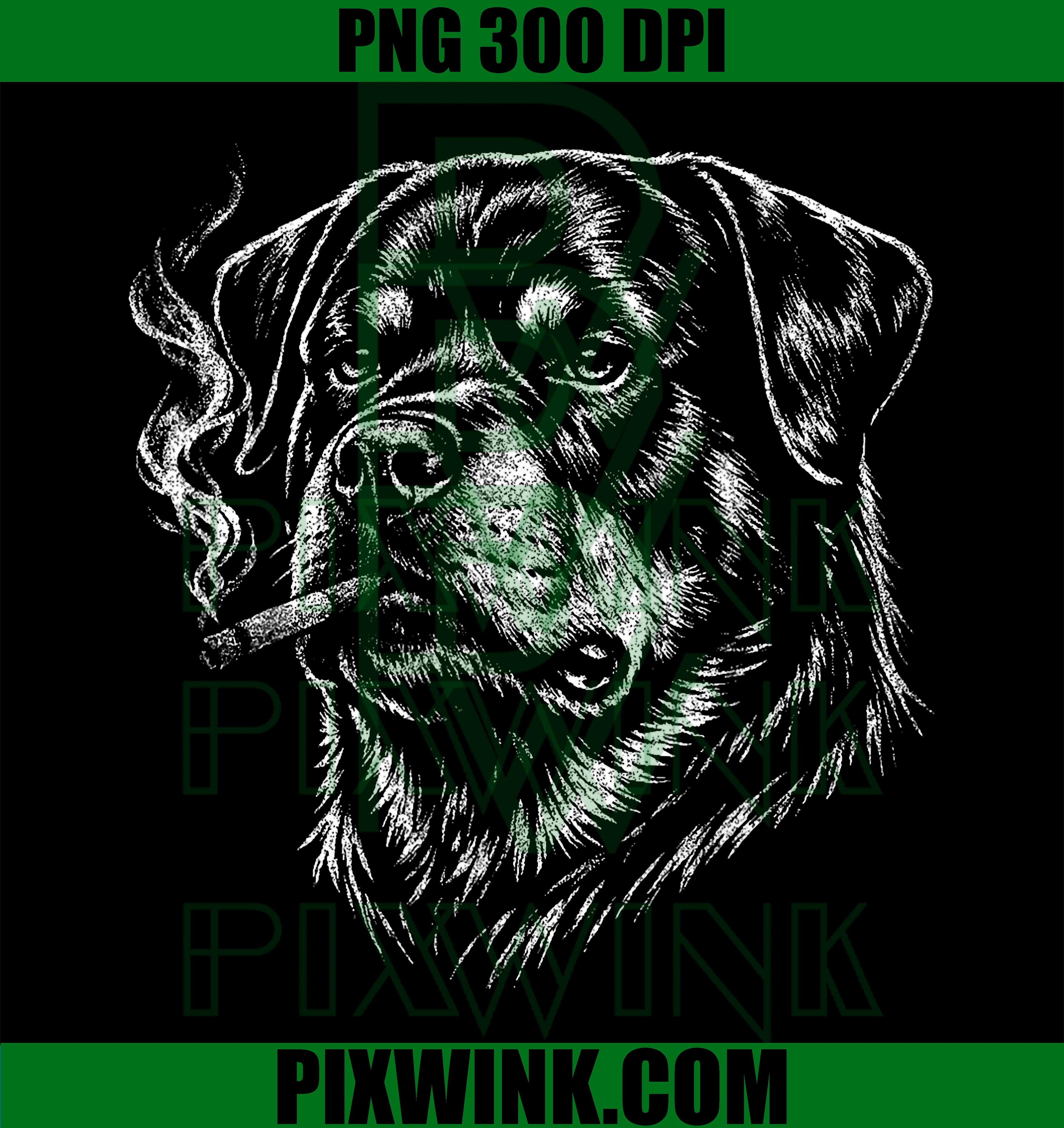 Rottweiler Dog Smoking Cigarette PNG, Cool Dog Portrait PNG