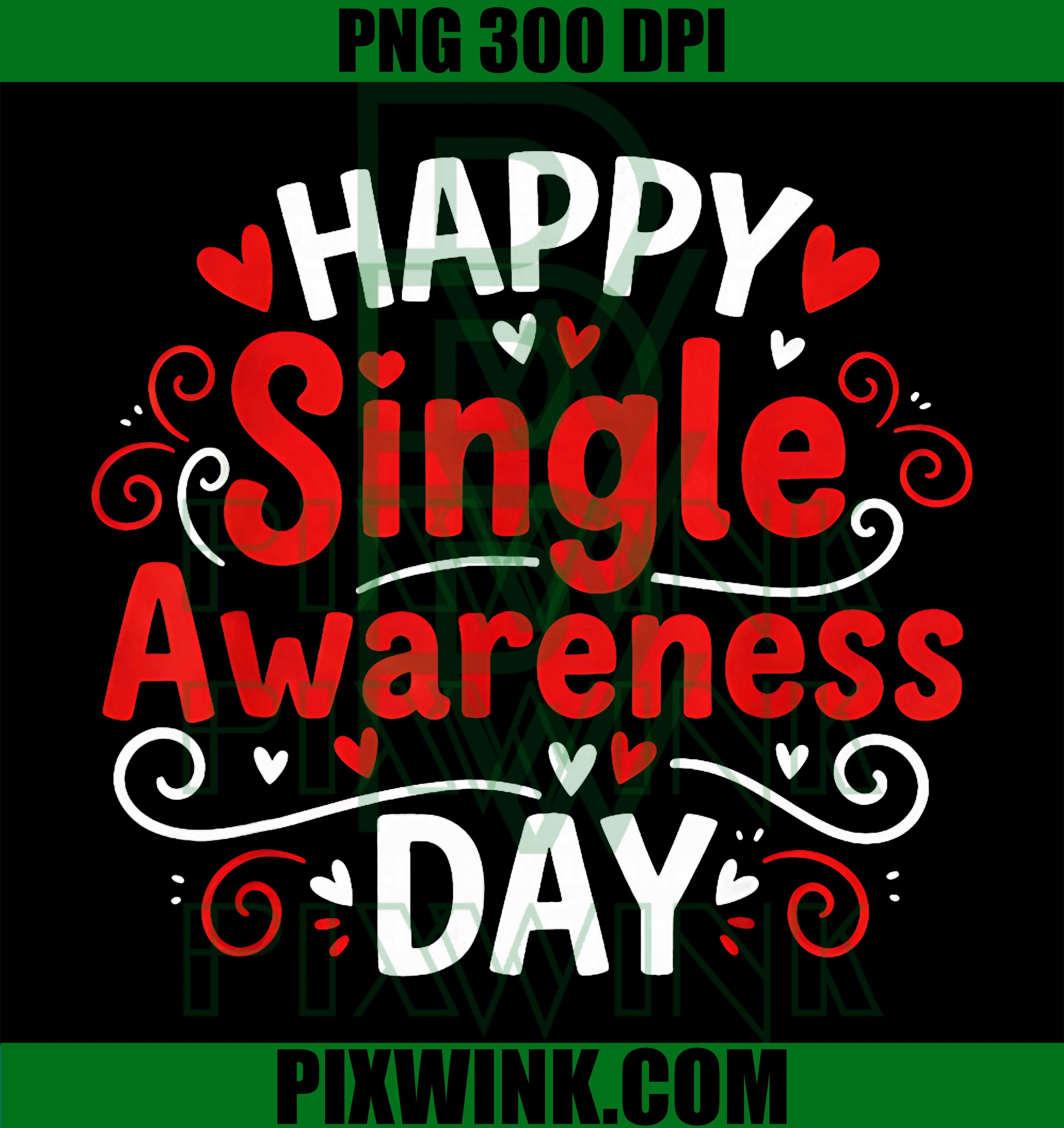 Single Awareness Day PNG, Funny Anti-Valentine Humor Design PNG