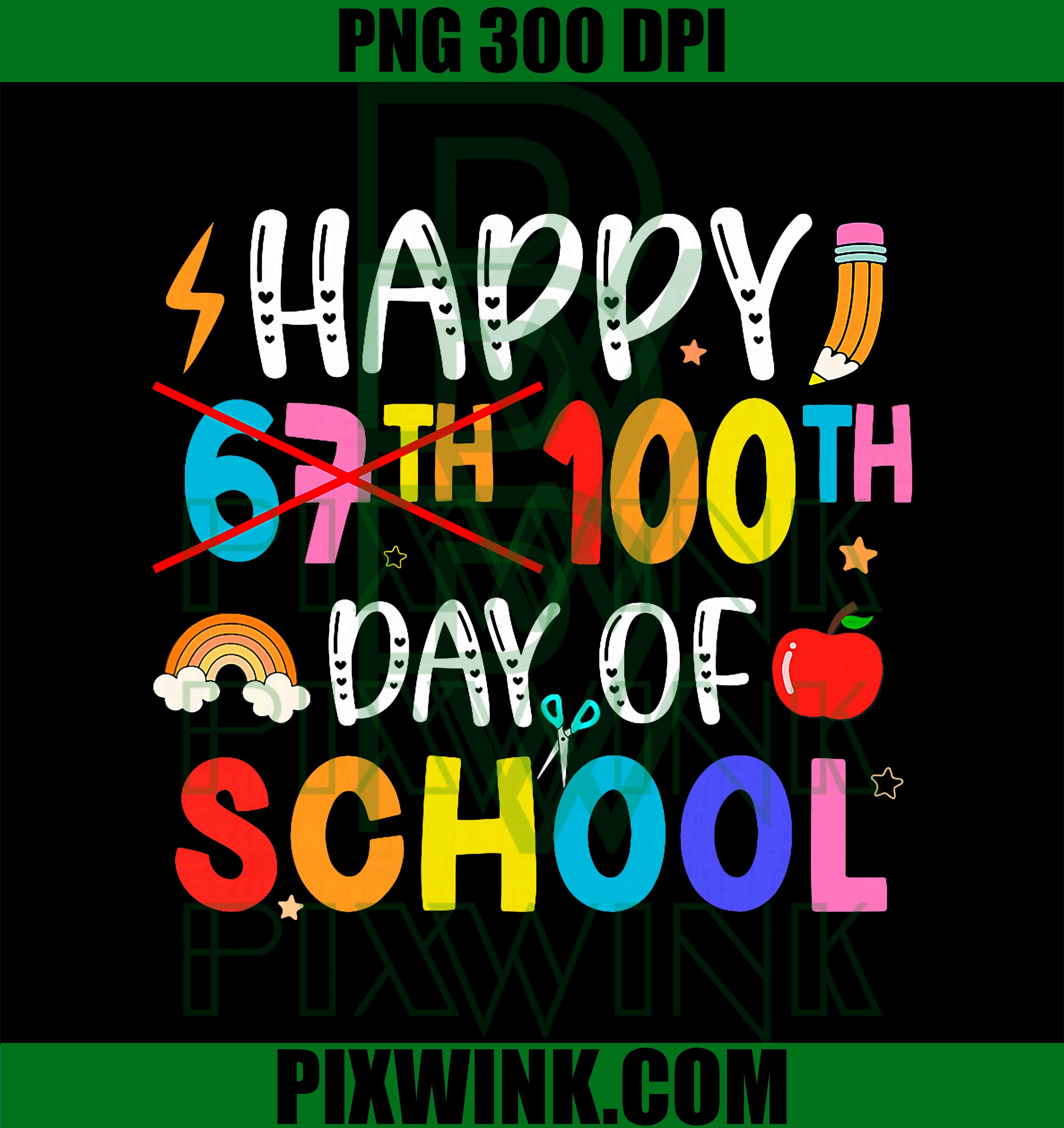 100 Days of School, 67 Six Seven Meme, 100th Day of School Boy PNG
