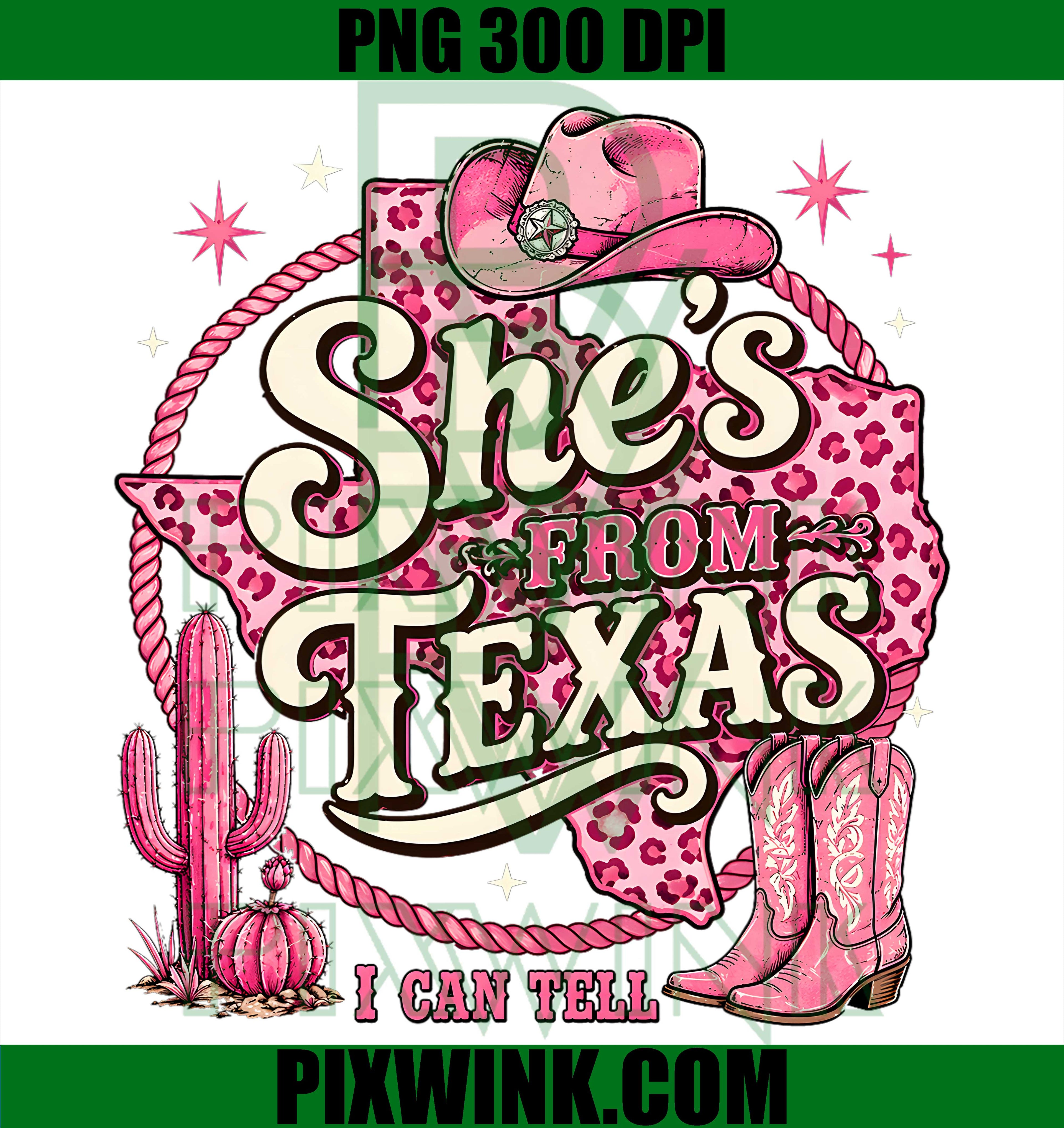 Shes from Texas I Can Tell PNG,Retro Vintage Texas Girl Women PNG