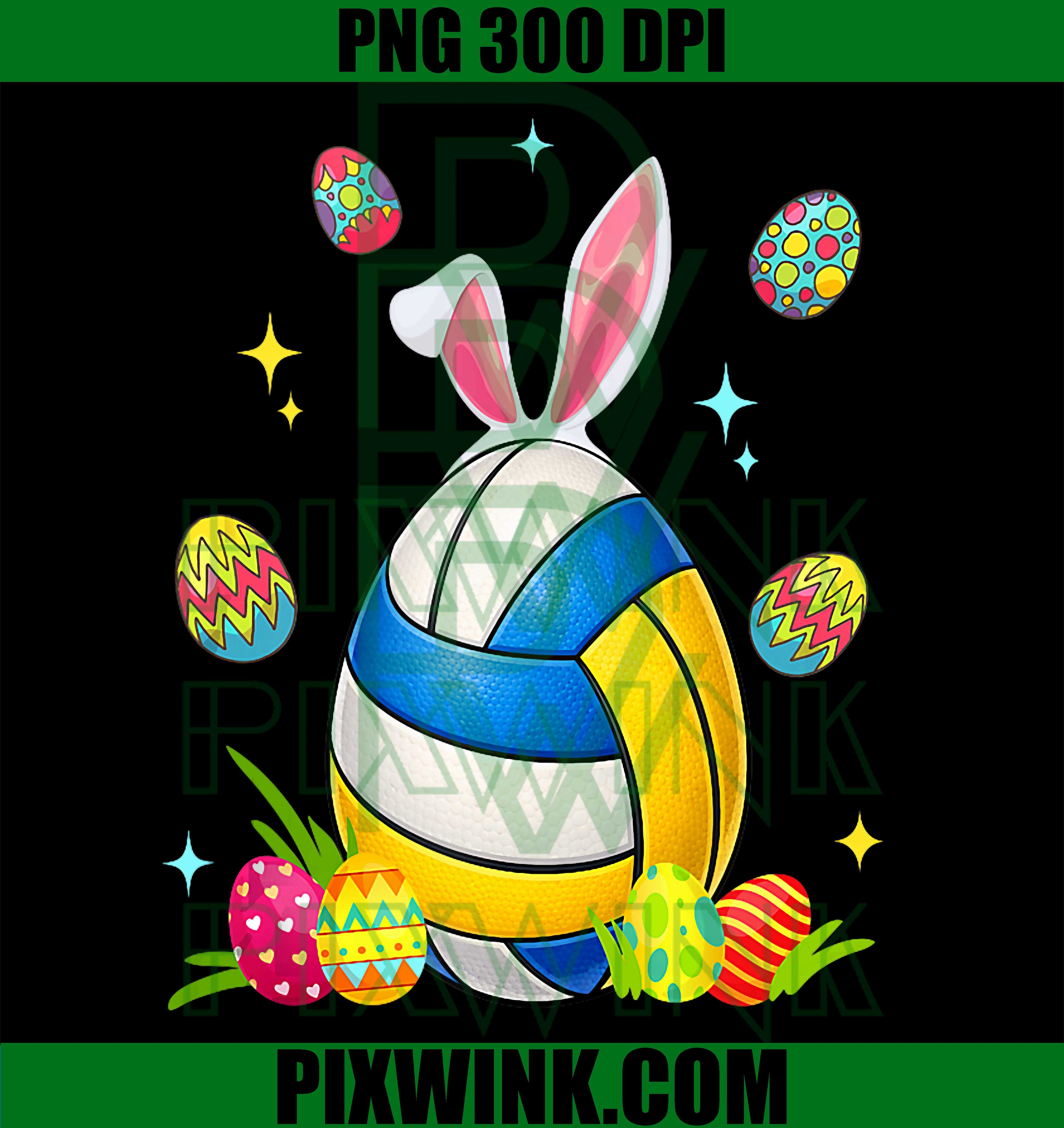 Volleyball Easter Eggs PNG, Colorful Chocolate Holiday Player Design PNG