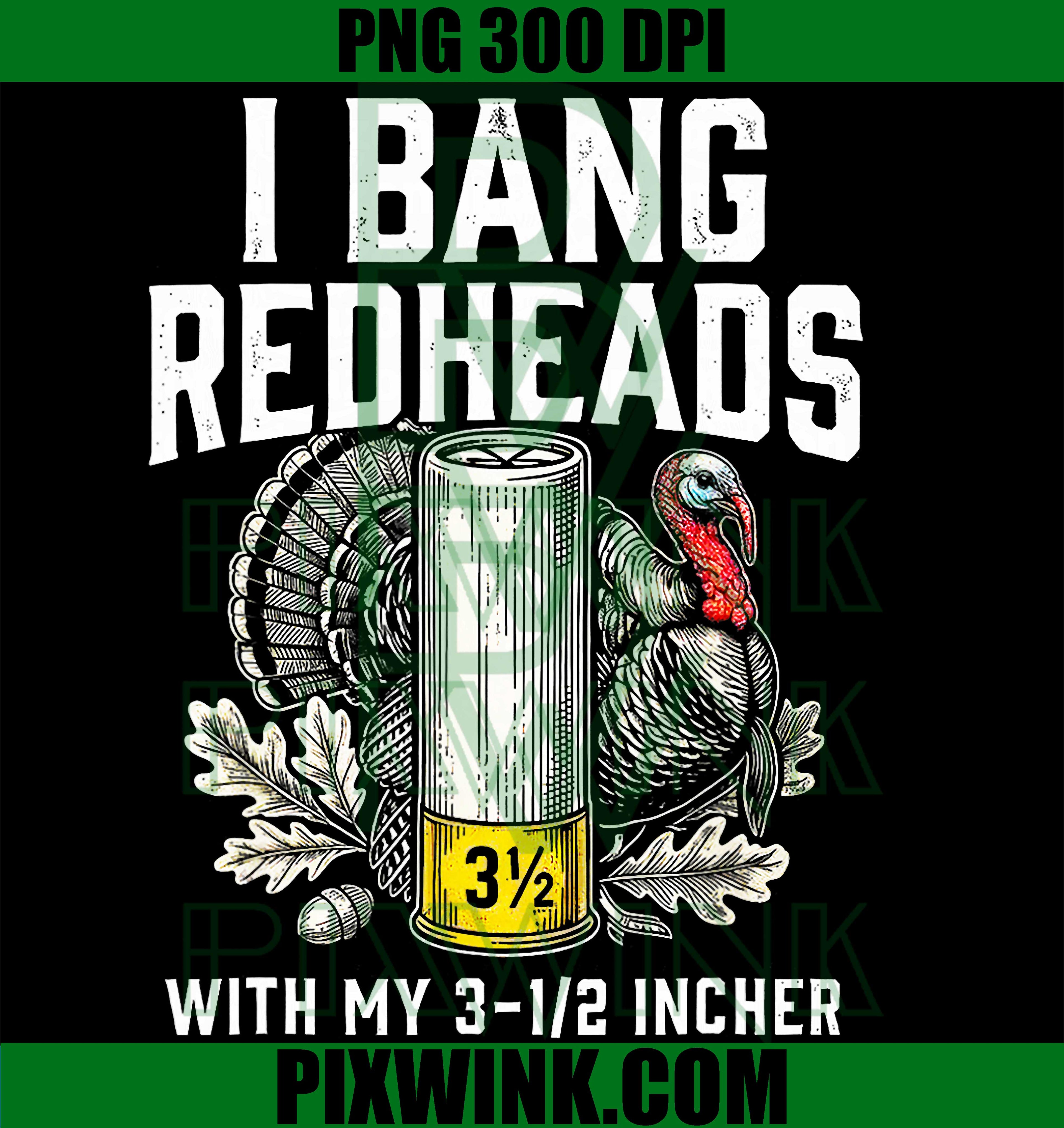 Redhead Turkey Hunting PNG, Funny Gobbler Hunter PNG