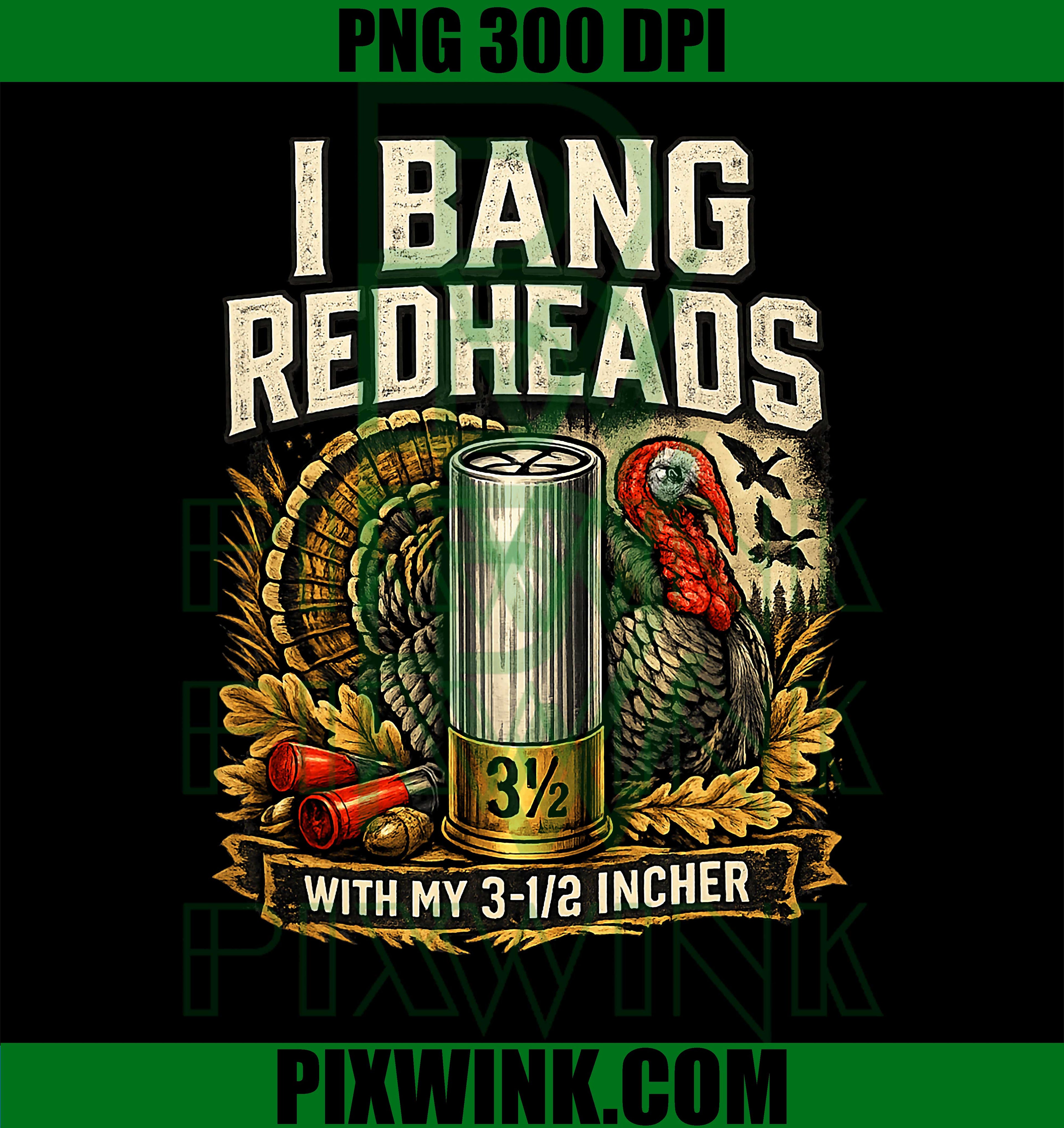 Redhead Turkey Hunting PNG, Gobbler Outdoorsman Humor PNG