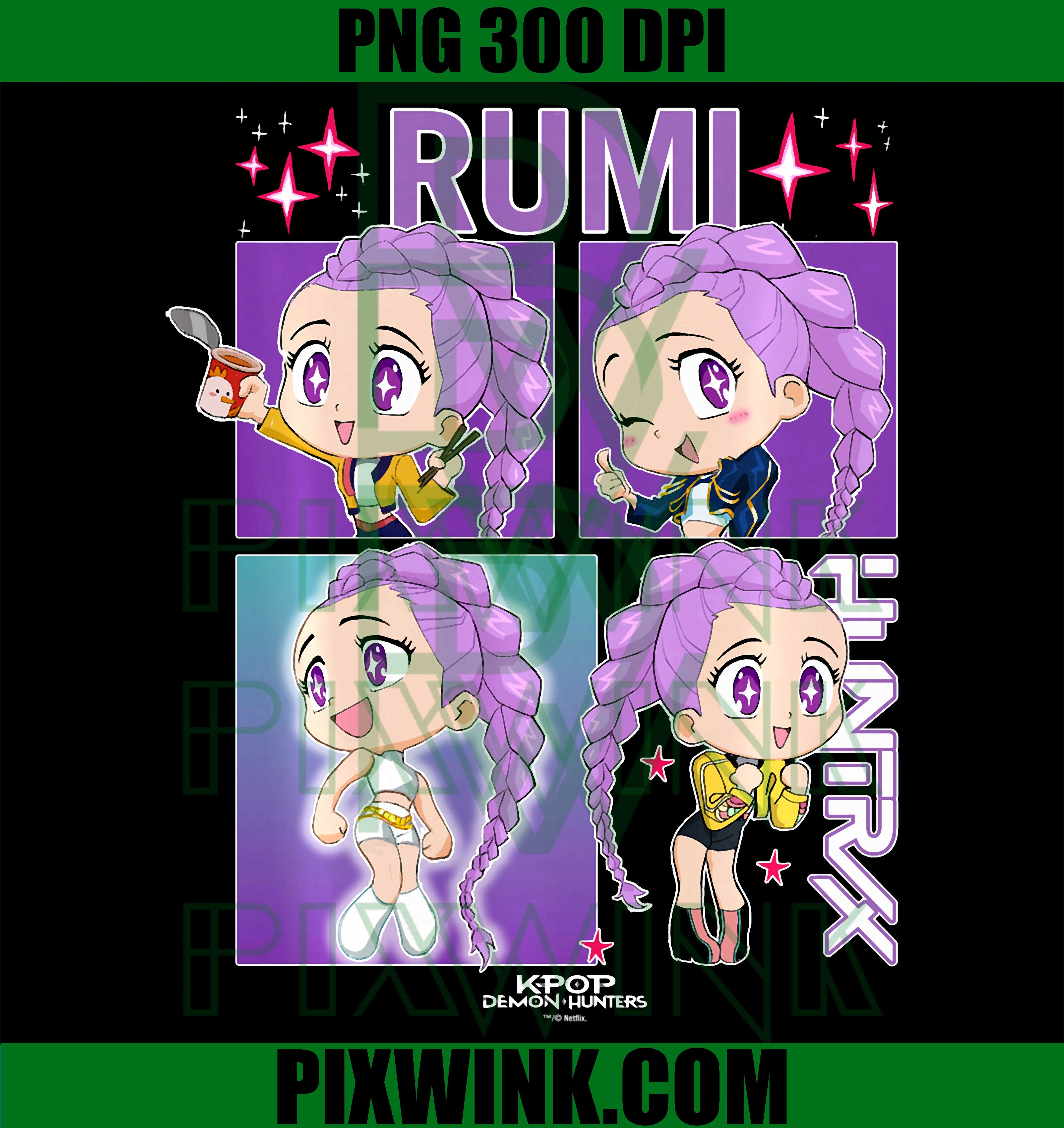 Kpop Demon Hunters PNG, Rumi Official Licensed Portrait PNG