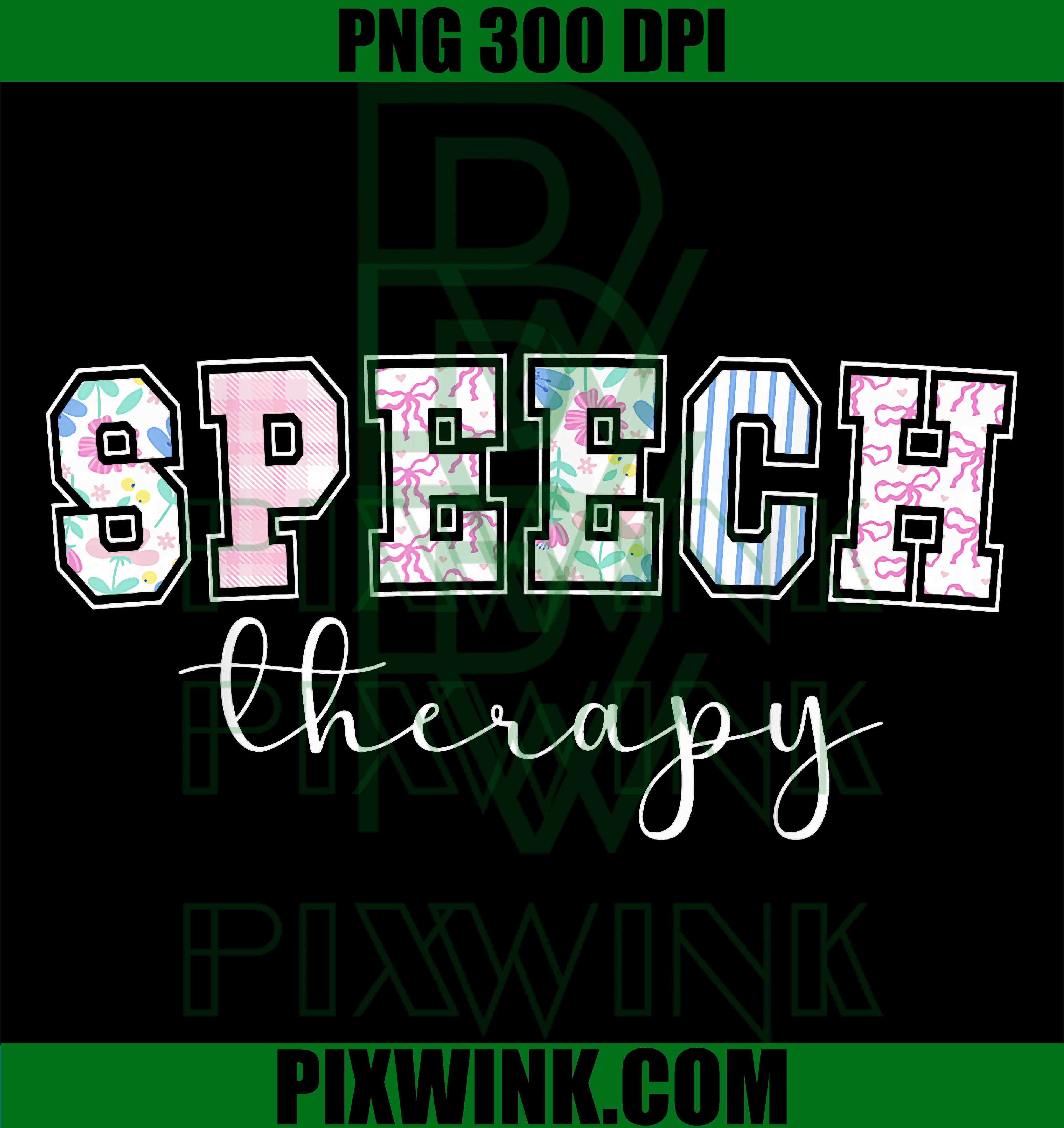 Speech Therapy Cute SLP PNG, Speech Language Pathology Assistant Graphic Design PNG