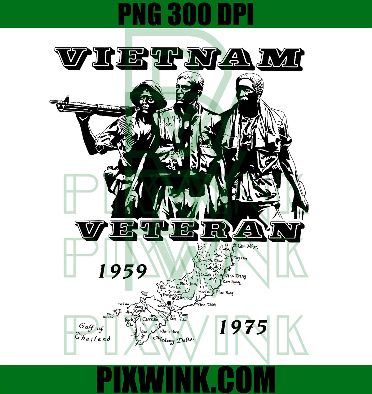 Patriotic Soldier Vietnam Veteran PNG, Vintage Veterans Day PNG