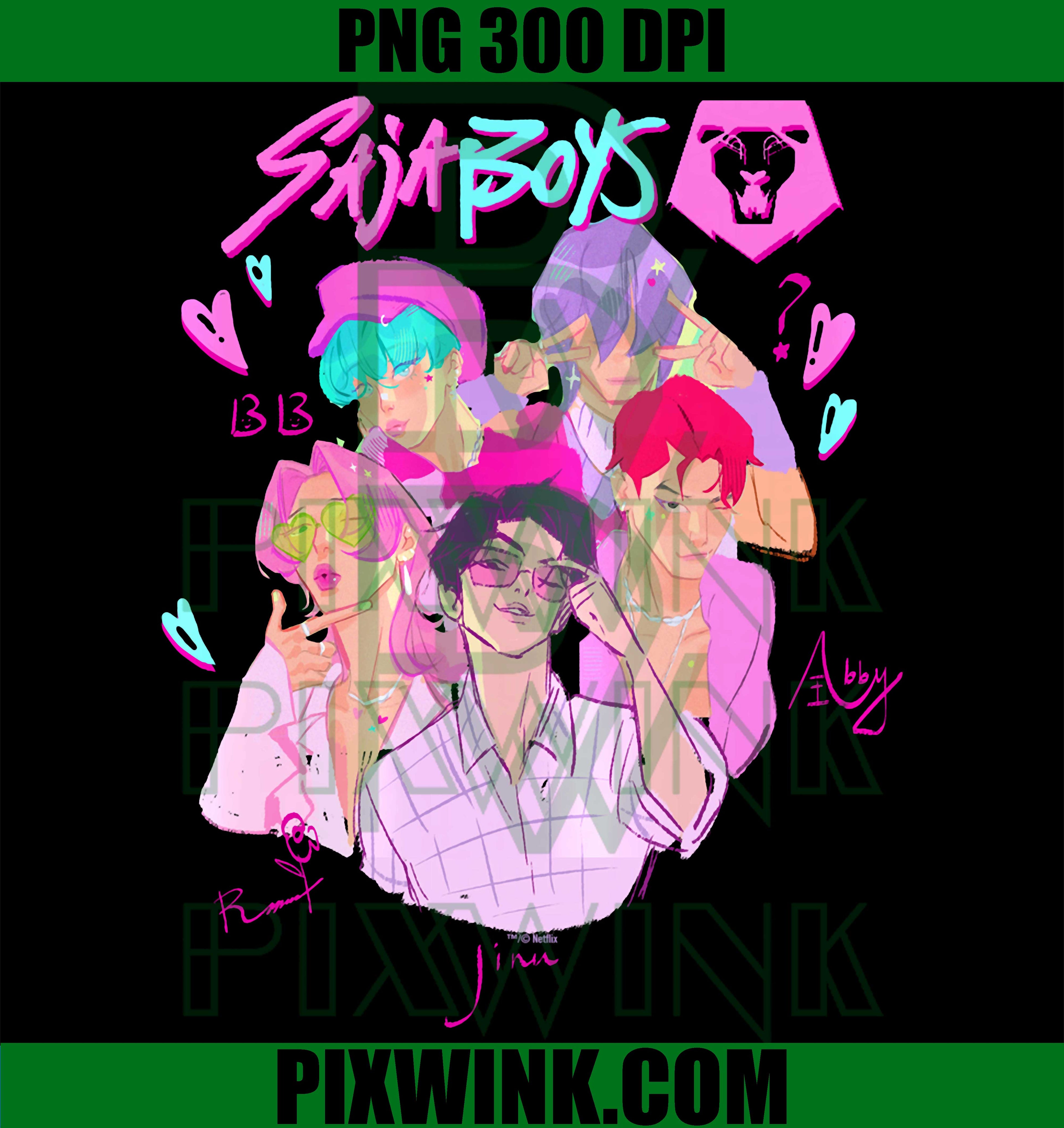 Kpop Demon Hunters PNG, Saja Boys Heartthrob Official Licensed PNG