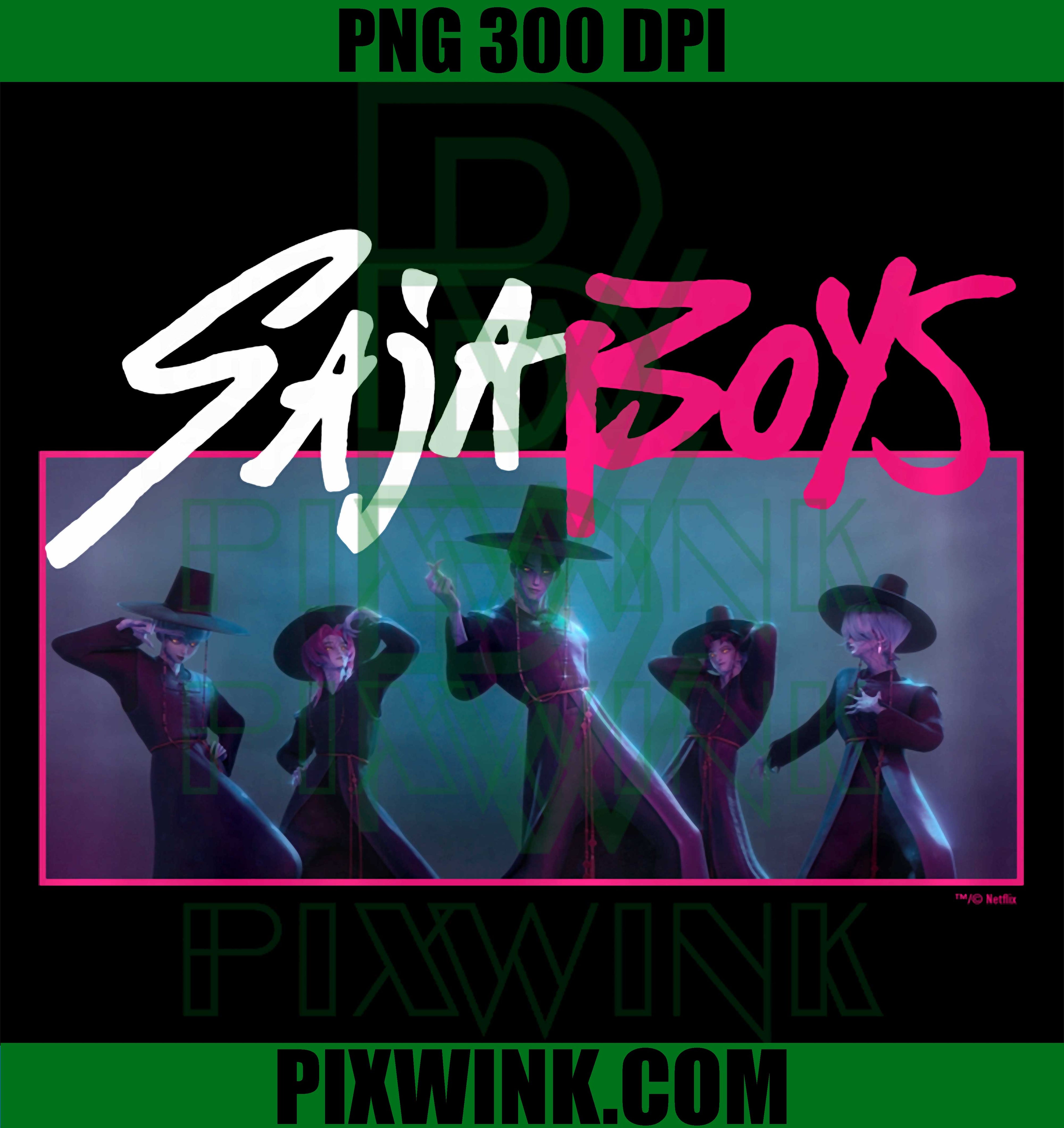 Kpop Demon Hunters PNG, Saja Boys Official Licensed PNG
