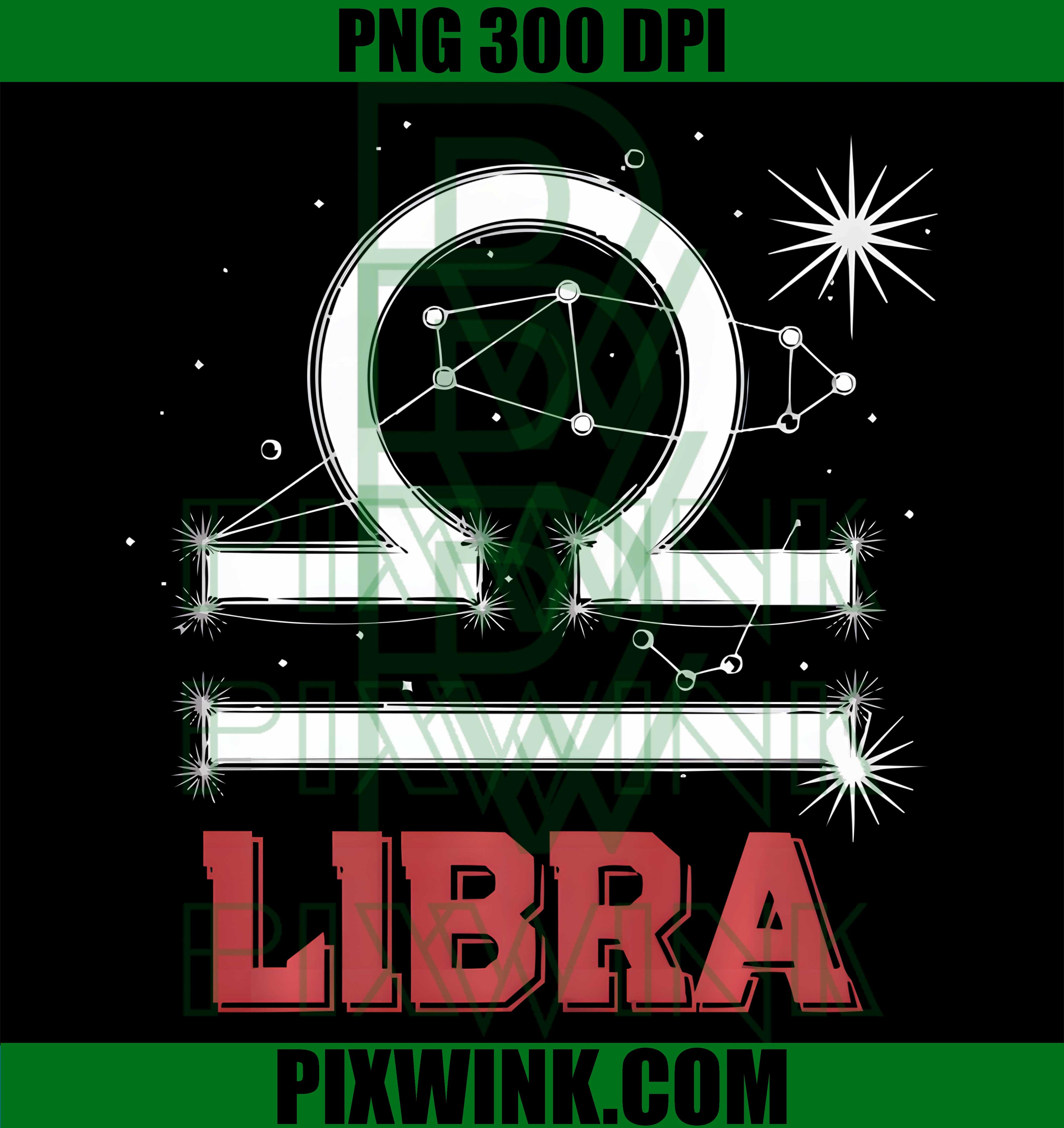 Zodiac Sign Libra Constellation PNG, Birthday Horoscope Graphic PNG