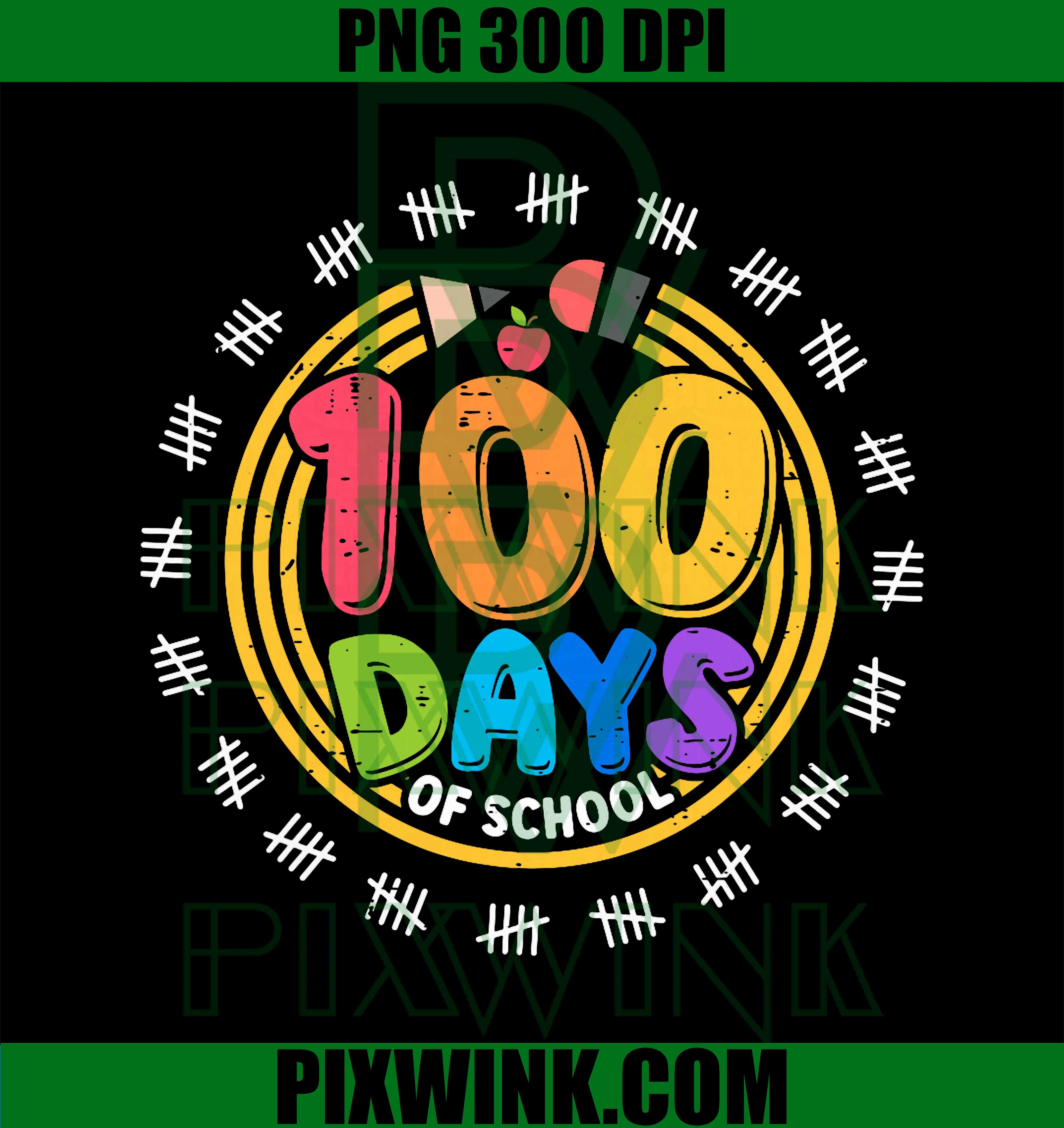 100 Days of School, Celebration Teacher Student 100th Day PNG