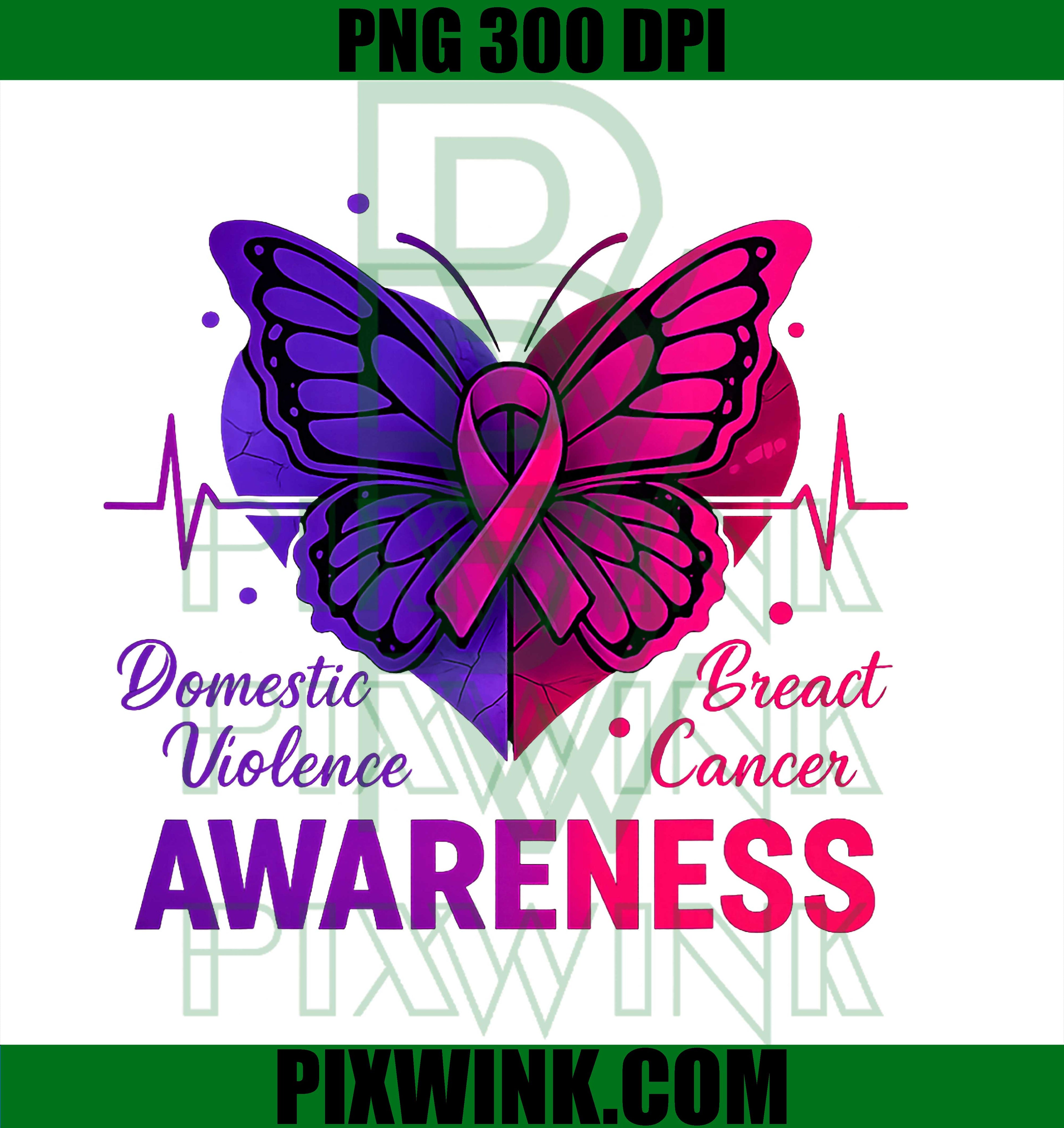 Butterfly Awareness, Domestic Violence & Breast Cancer PNG
