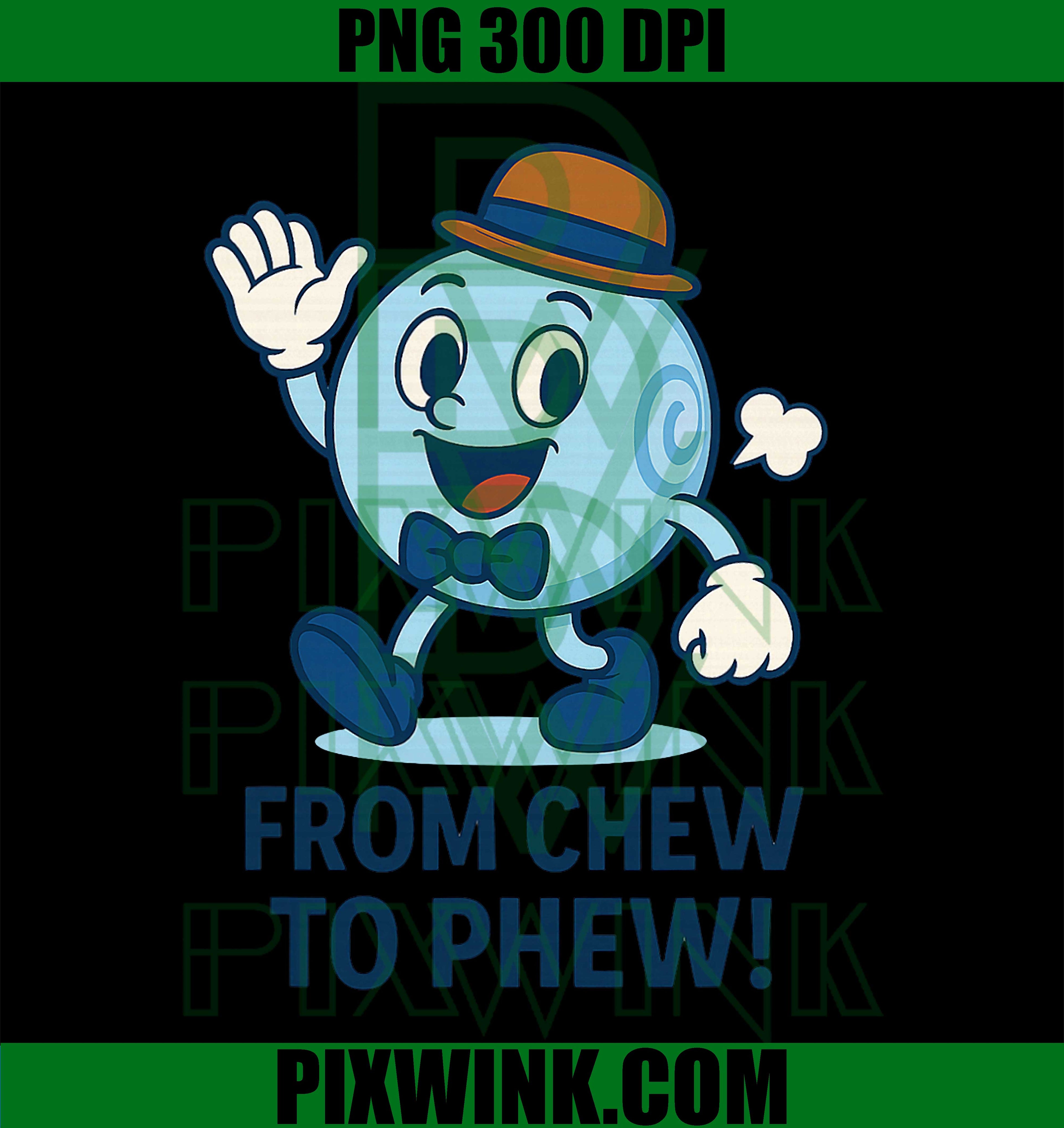 from Chew to Phew Bubbleton, Funny Mascot for Science Fans PNG