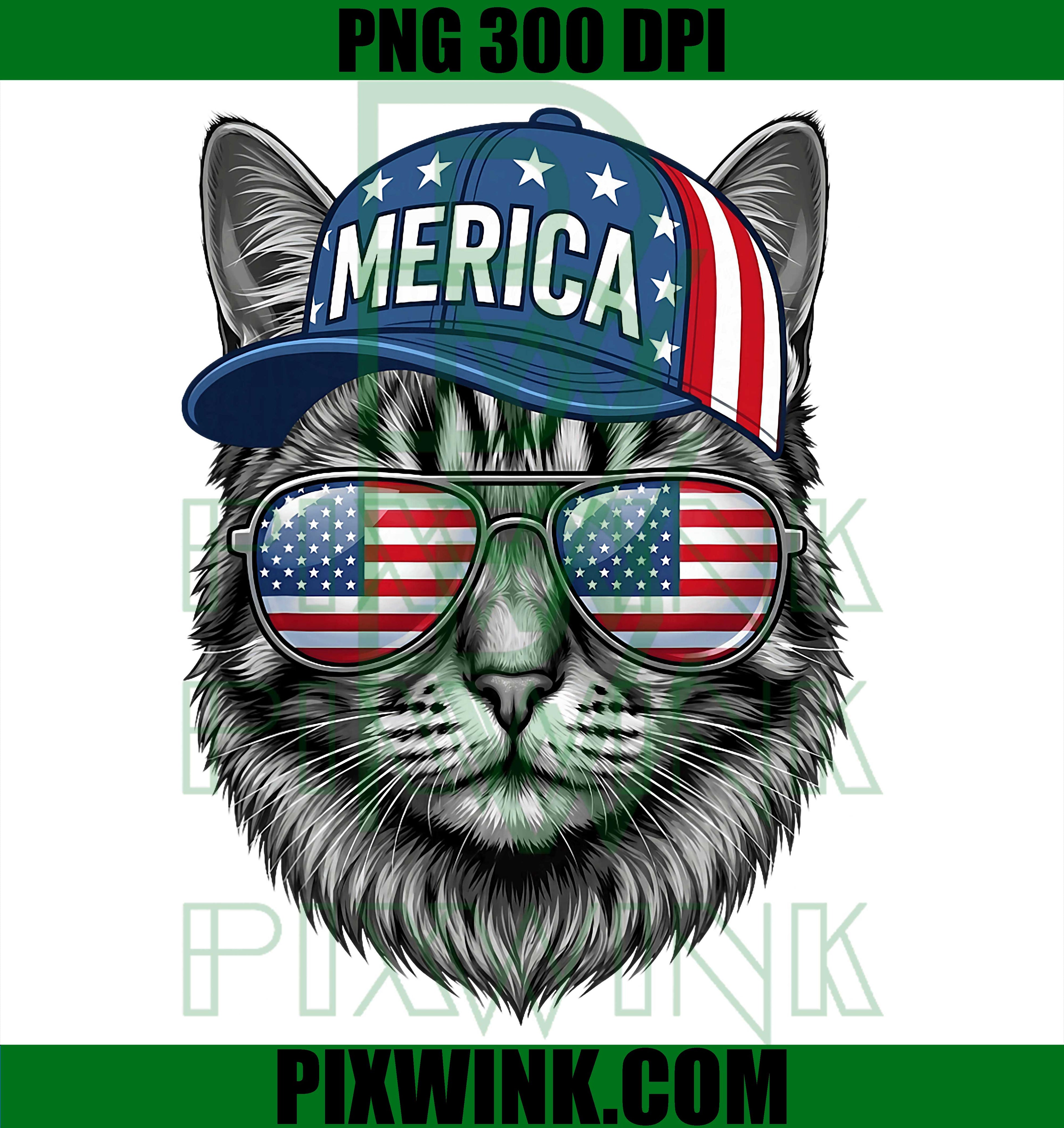 Bruh Fourth 4th Of July Cat PNG, American Patriotic Mens Boys PNG