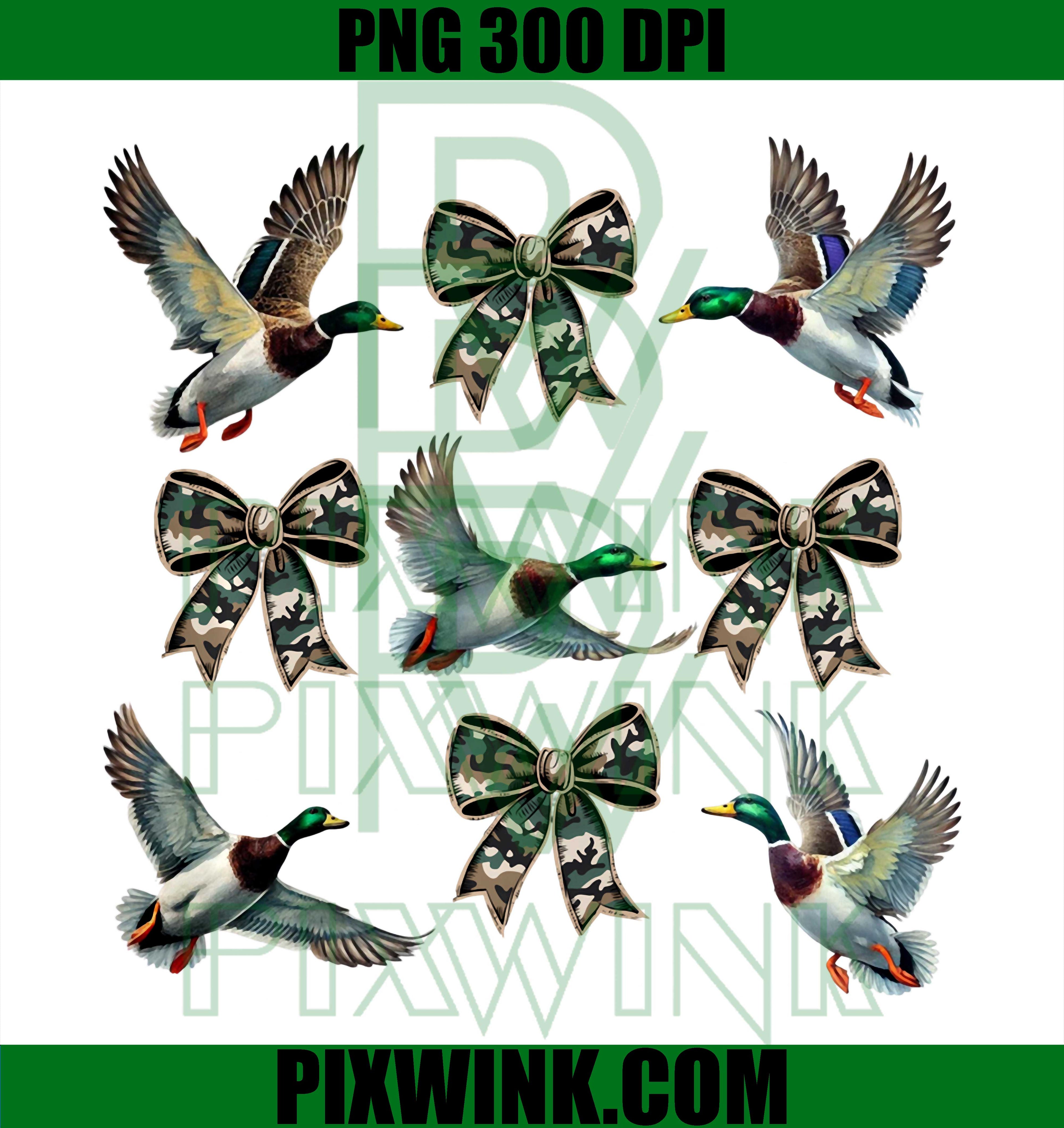 Mallard Duck Camo PNG, Duck Hunting Camouflage Bow PNG