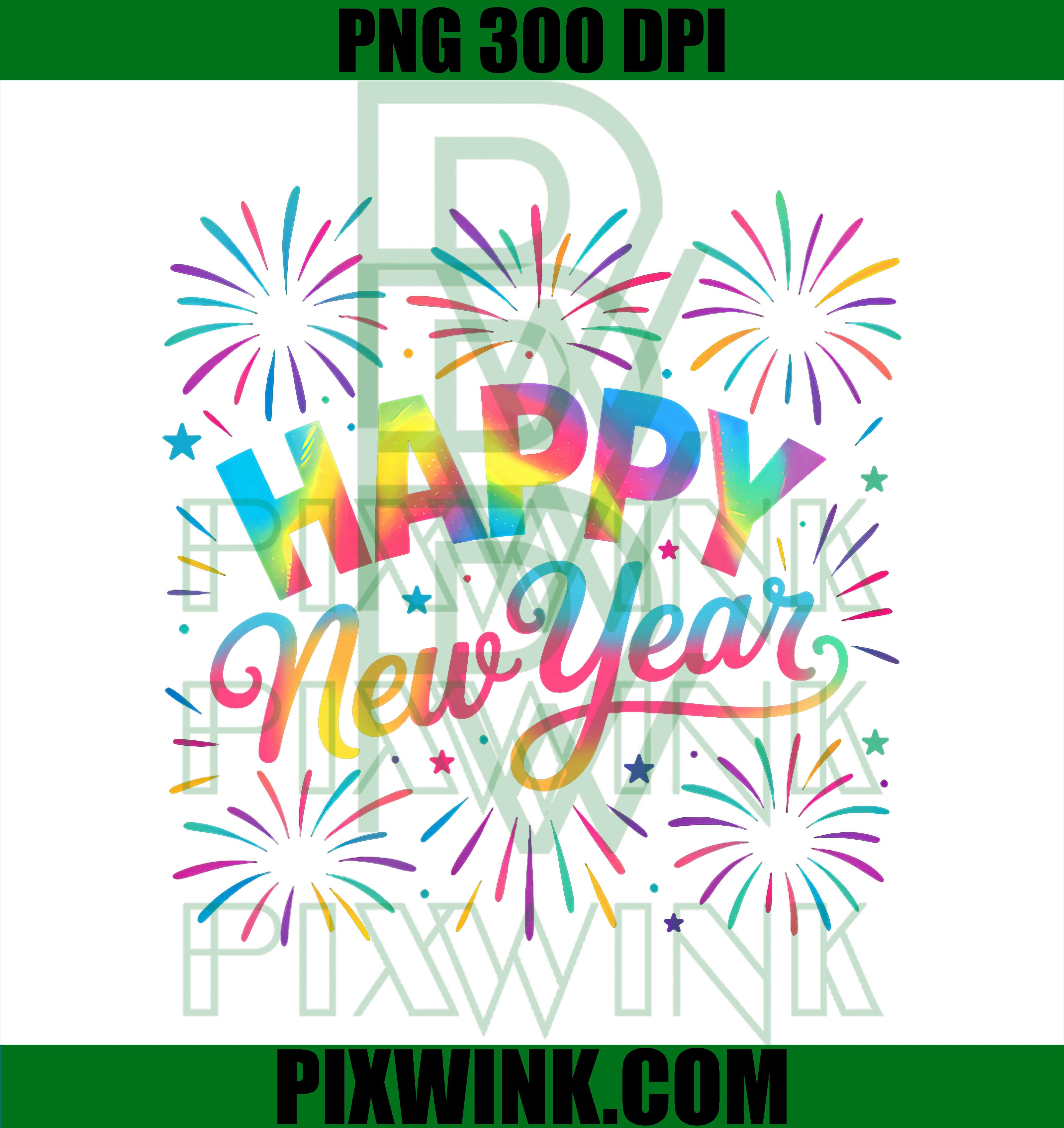 Happy New Year Party Family Matching New Years Eve Fireworks PNG