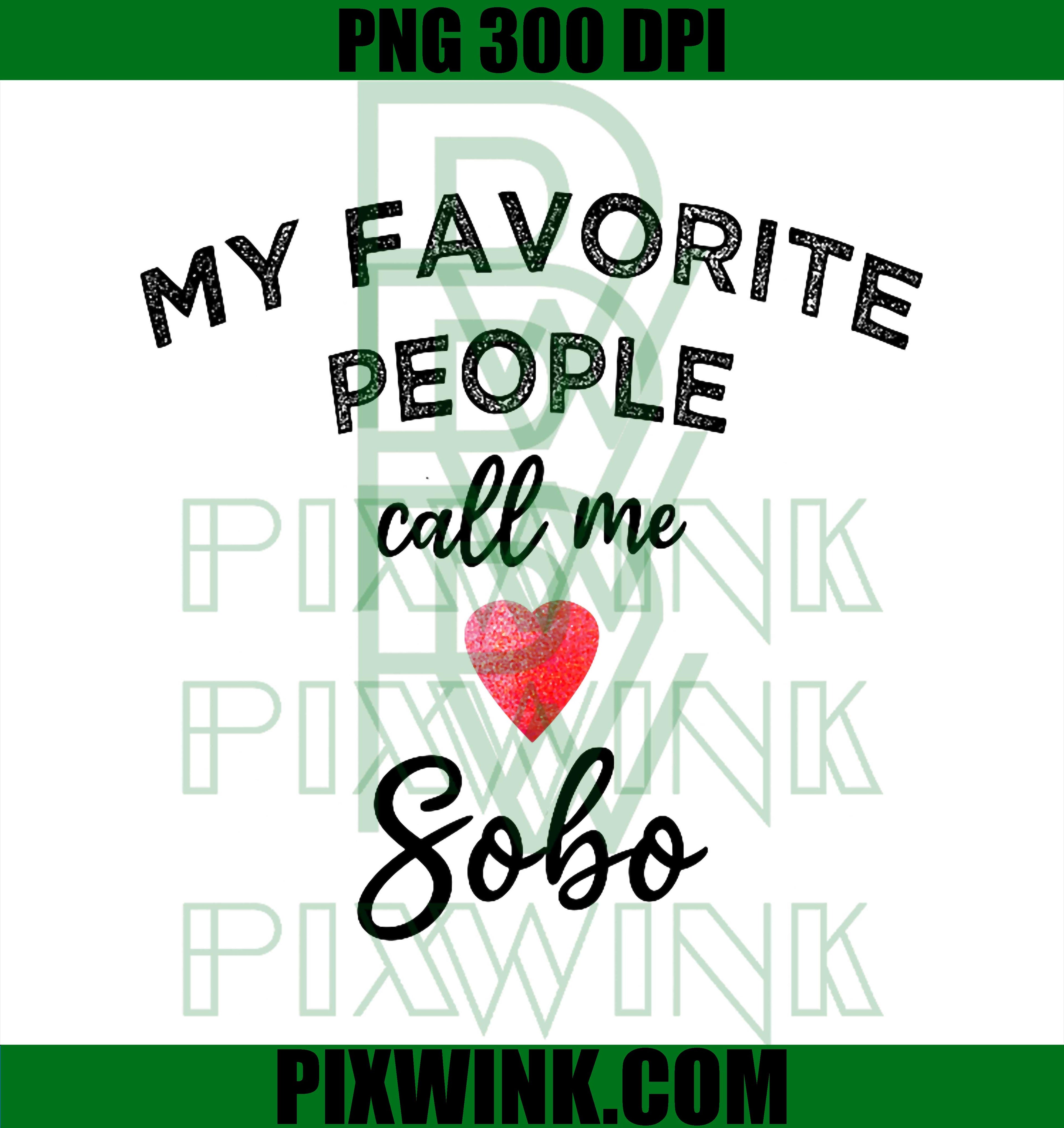 Call Me SOBO Japanese Grandmother Traditional Family Saying PNG