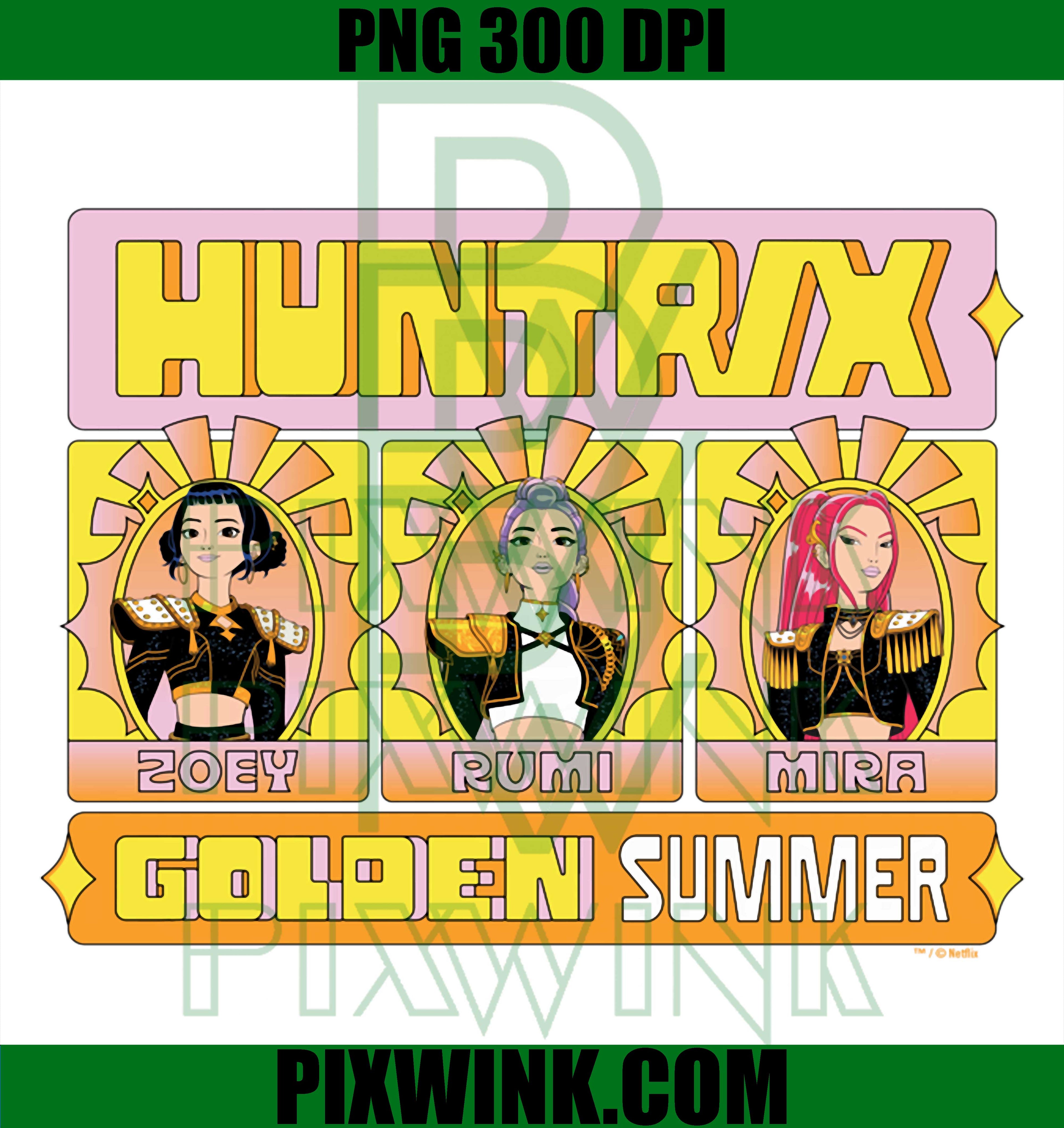 Kpop Demon Hunters PNG, Golden Summer Festival PNG