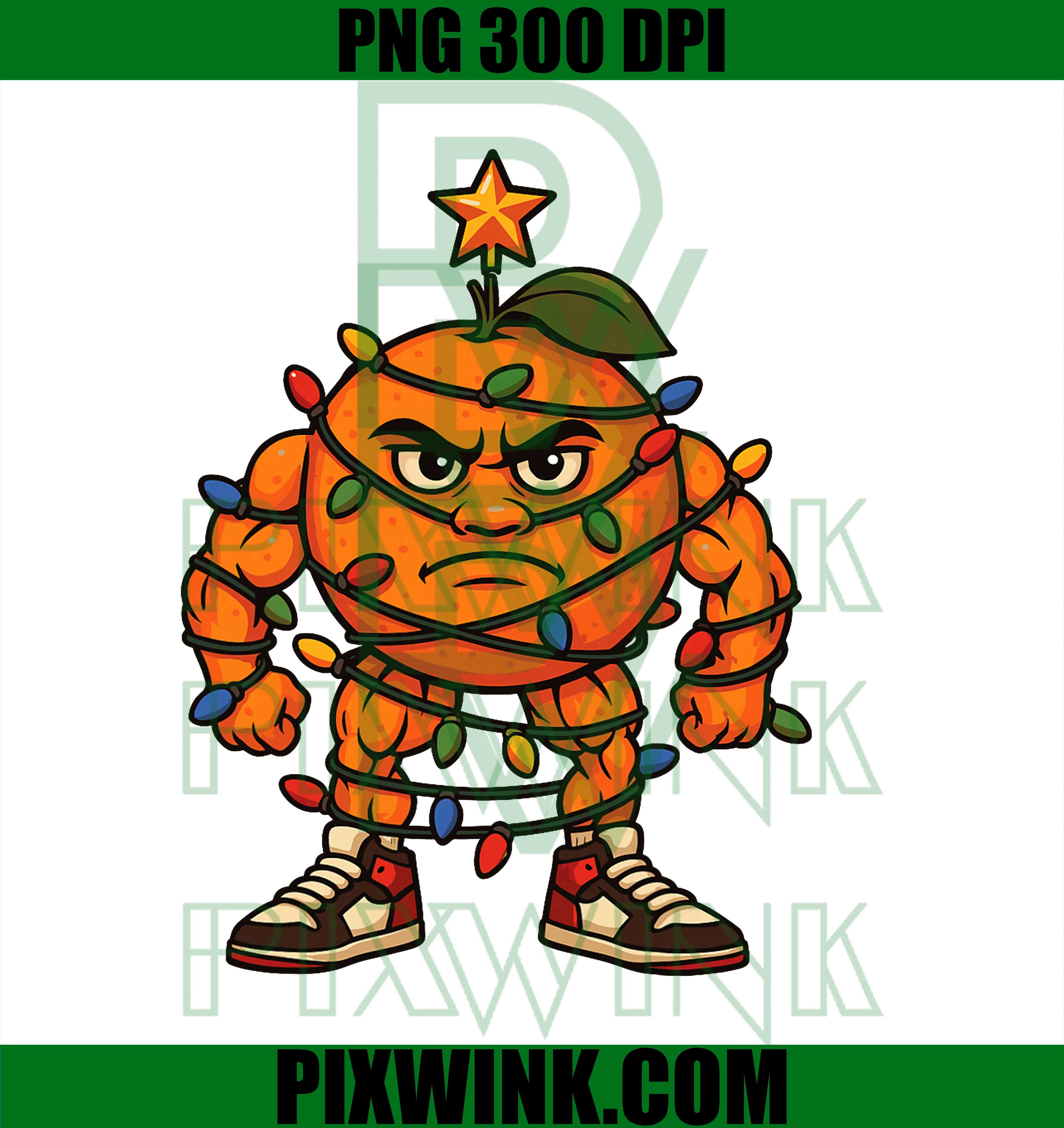 Italian Brainrot Christmas Tree Udin Din Dun PNG