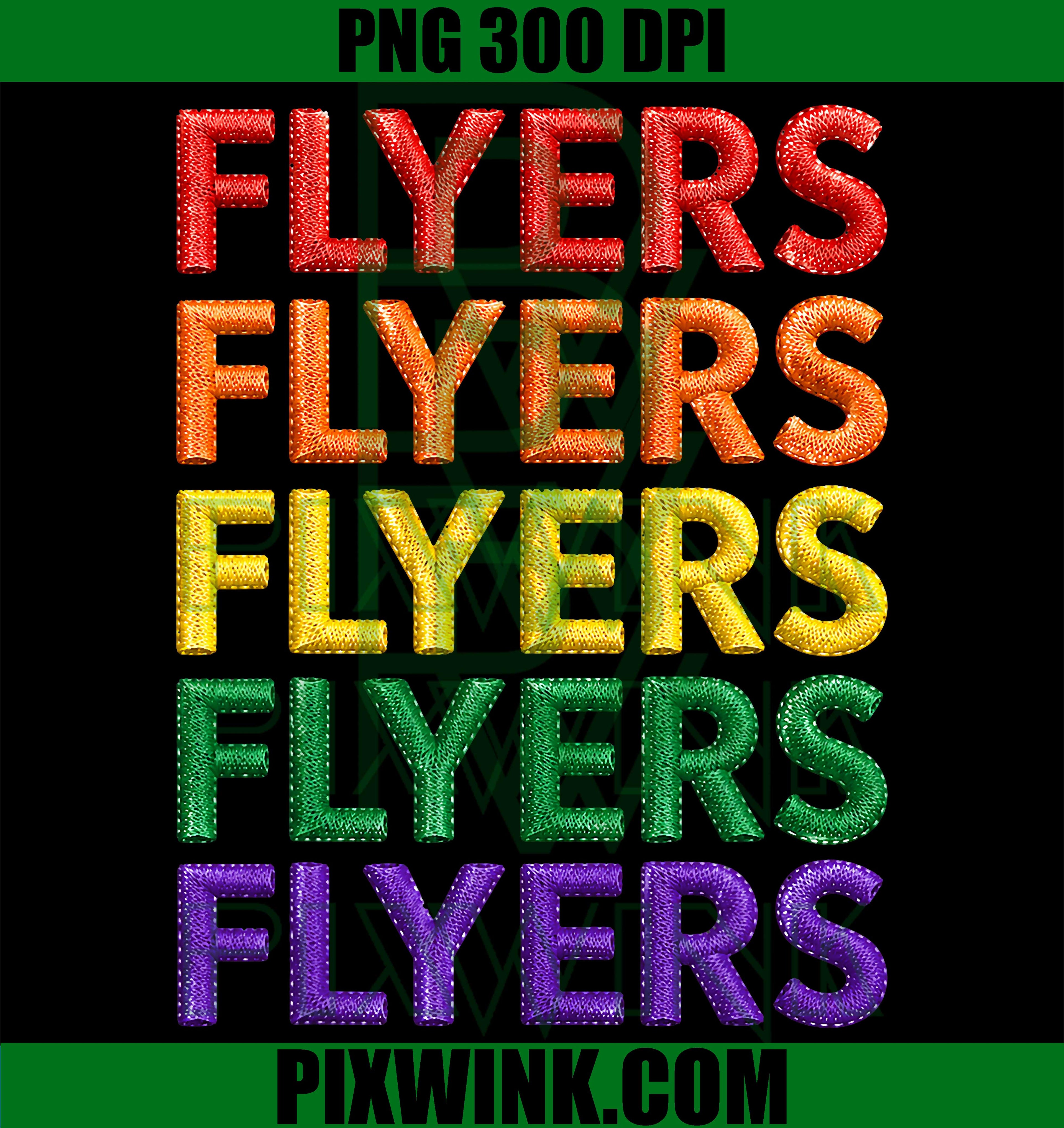 Vintage Flyers PNG, Retro Sports Team Design PNG