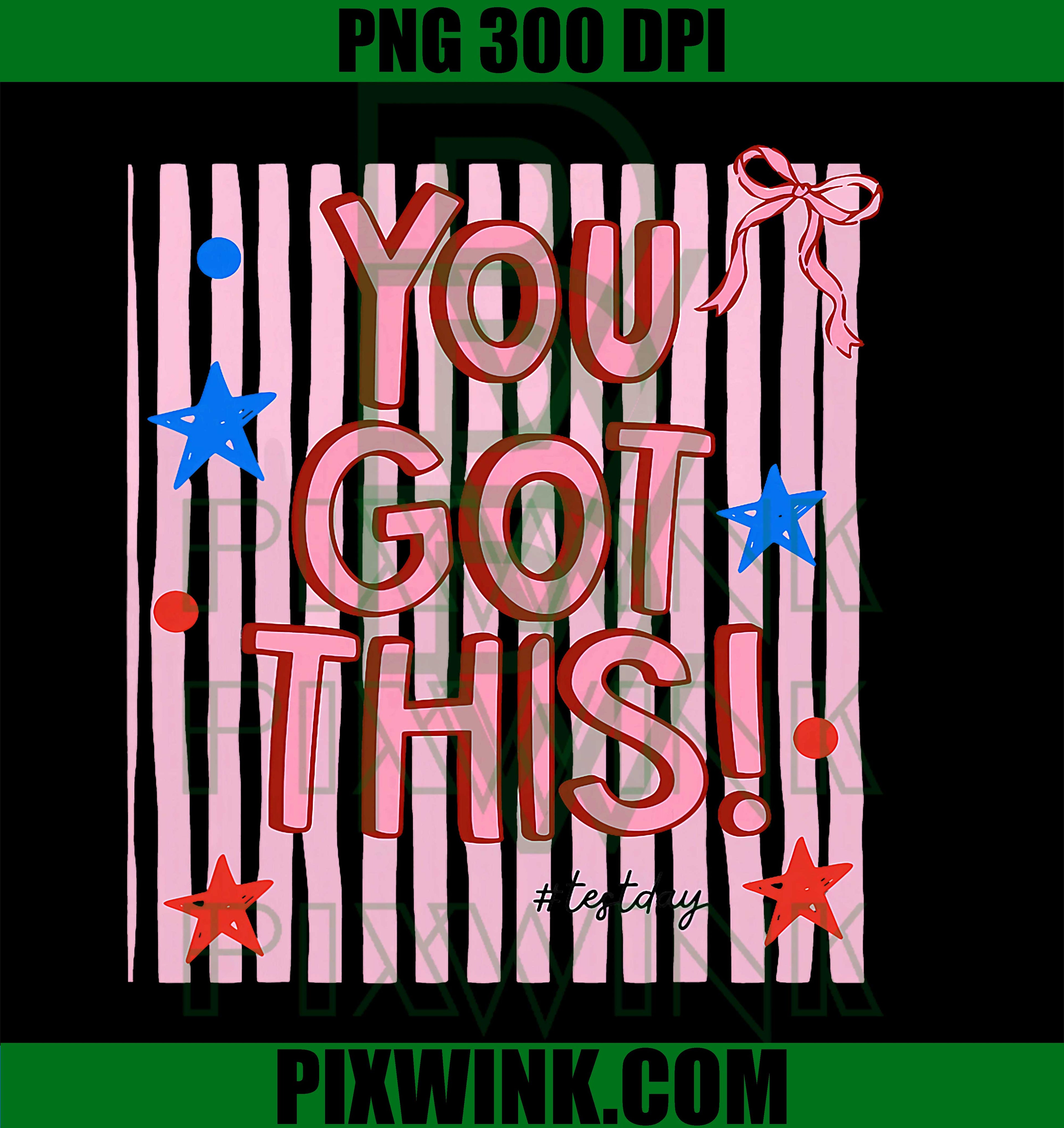 Testing Day You Got This PNG, Teacher Test Day Retro Design
