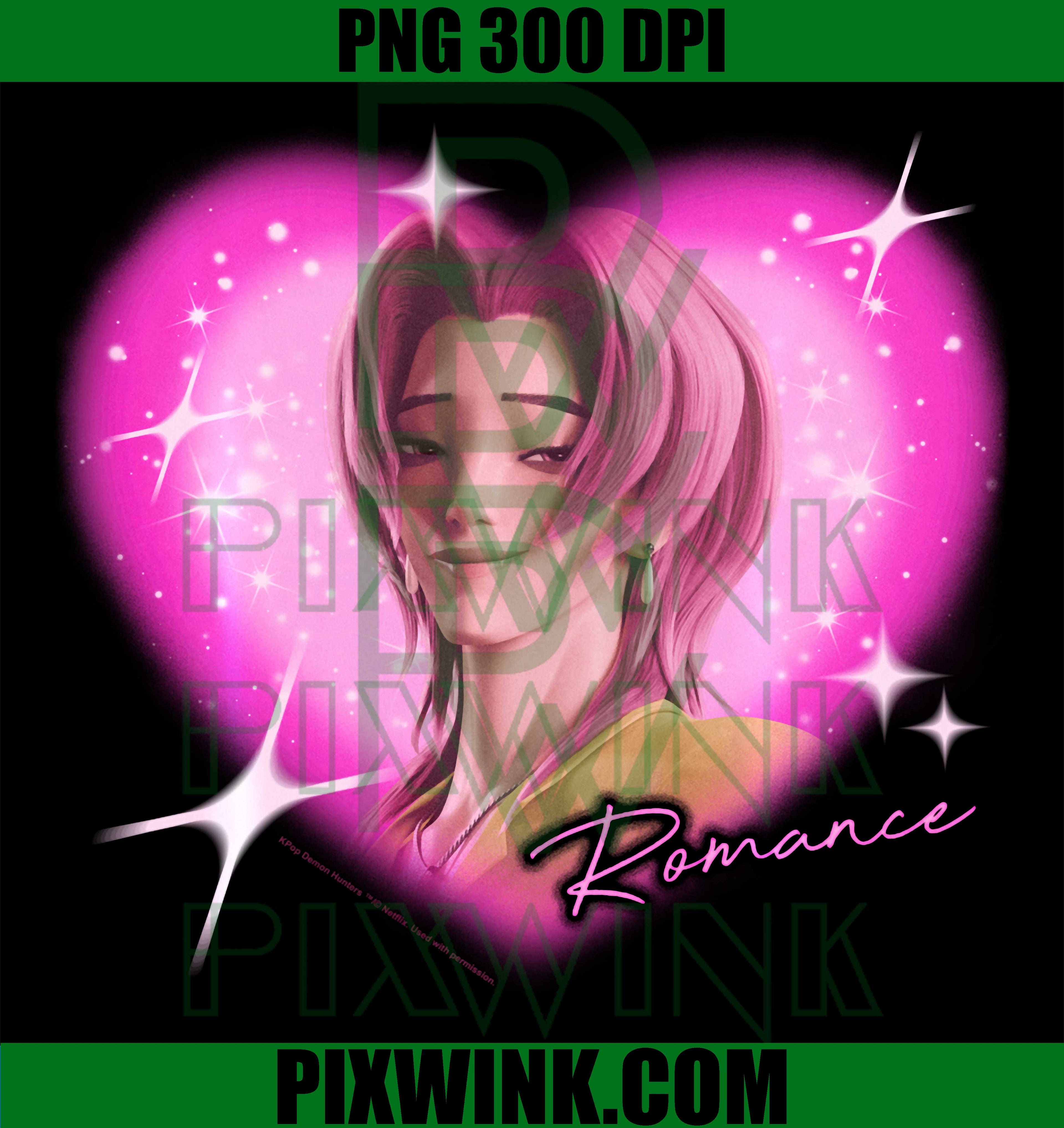 Kpop Demon Hunters PNG, Saja Boys Romance Charming Gaze Heart PNG