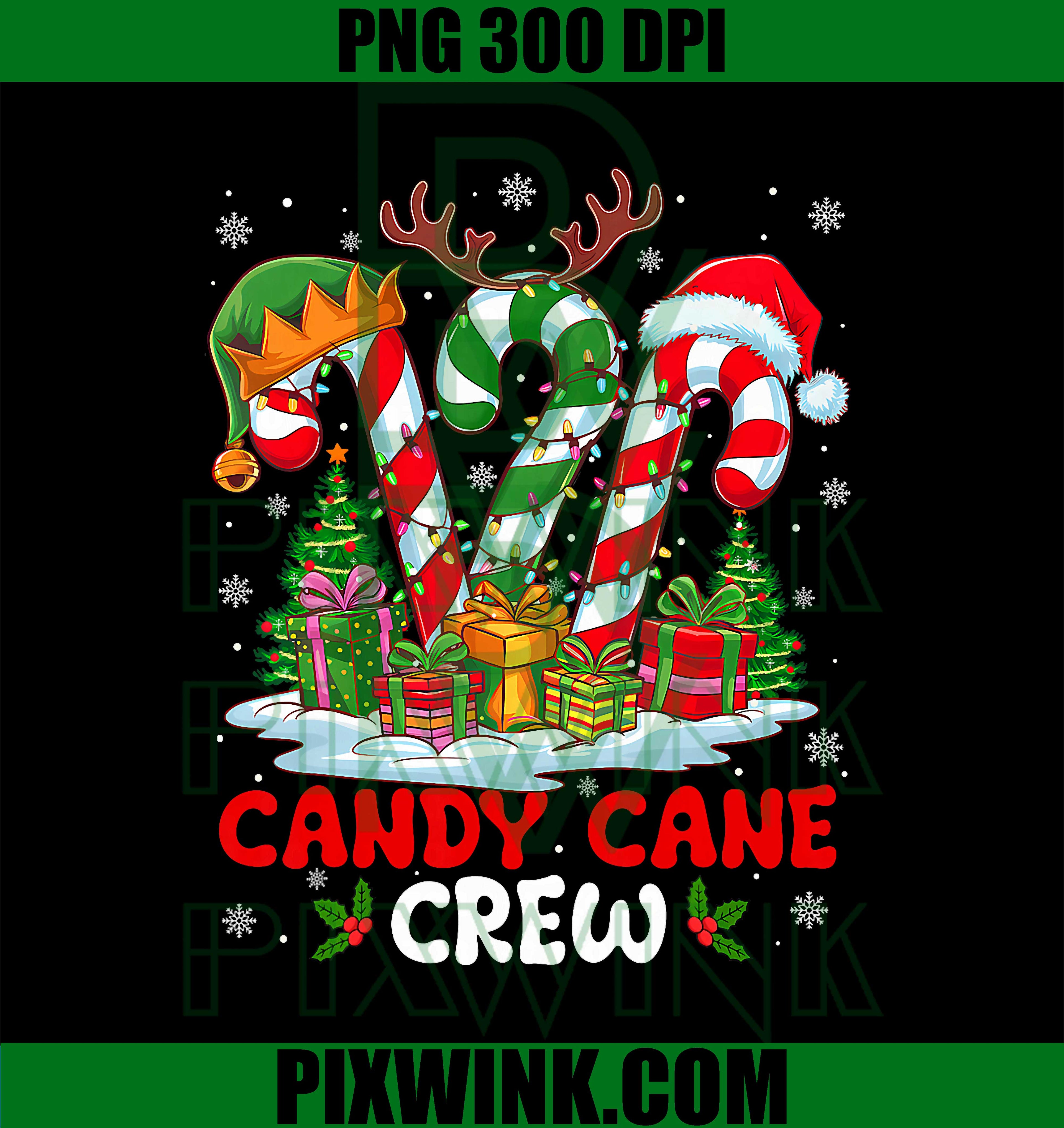 Candy Cane Crew Christmas Xmas Love Candy PNG
